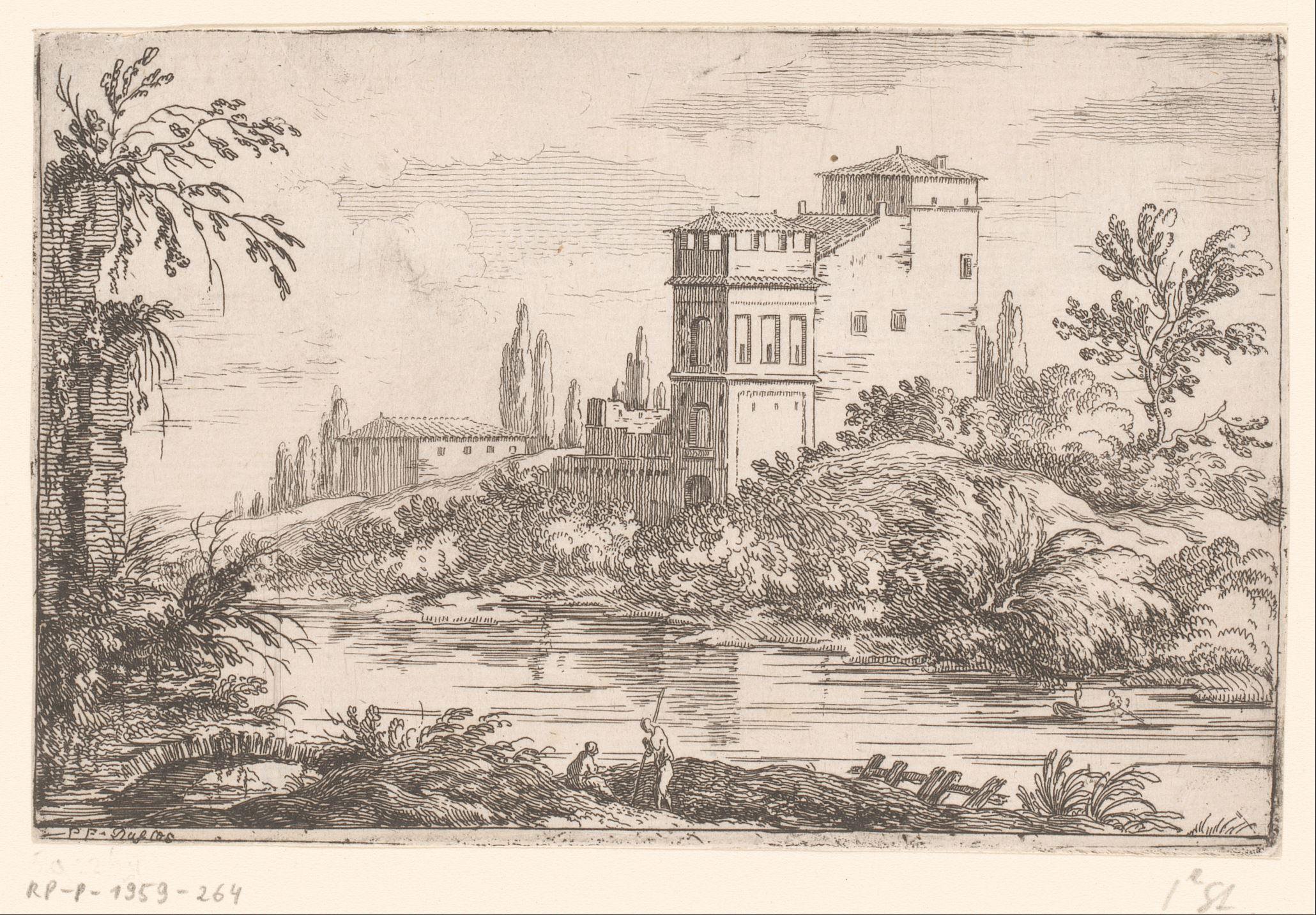Romeinse villa aan een rivier