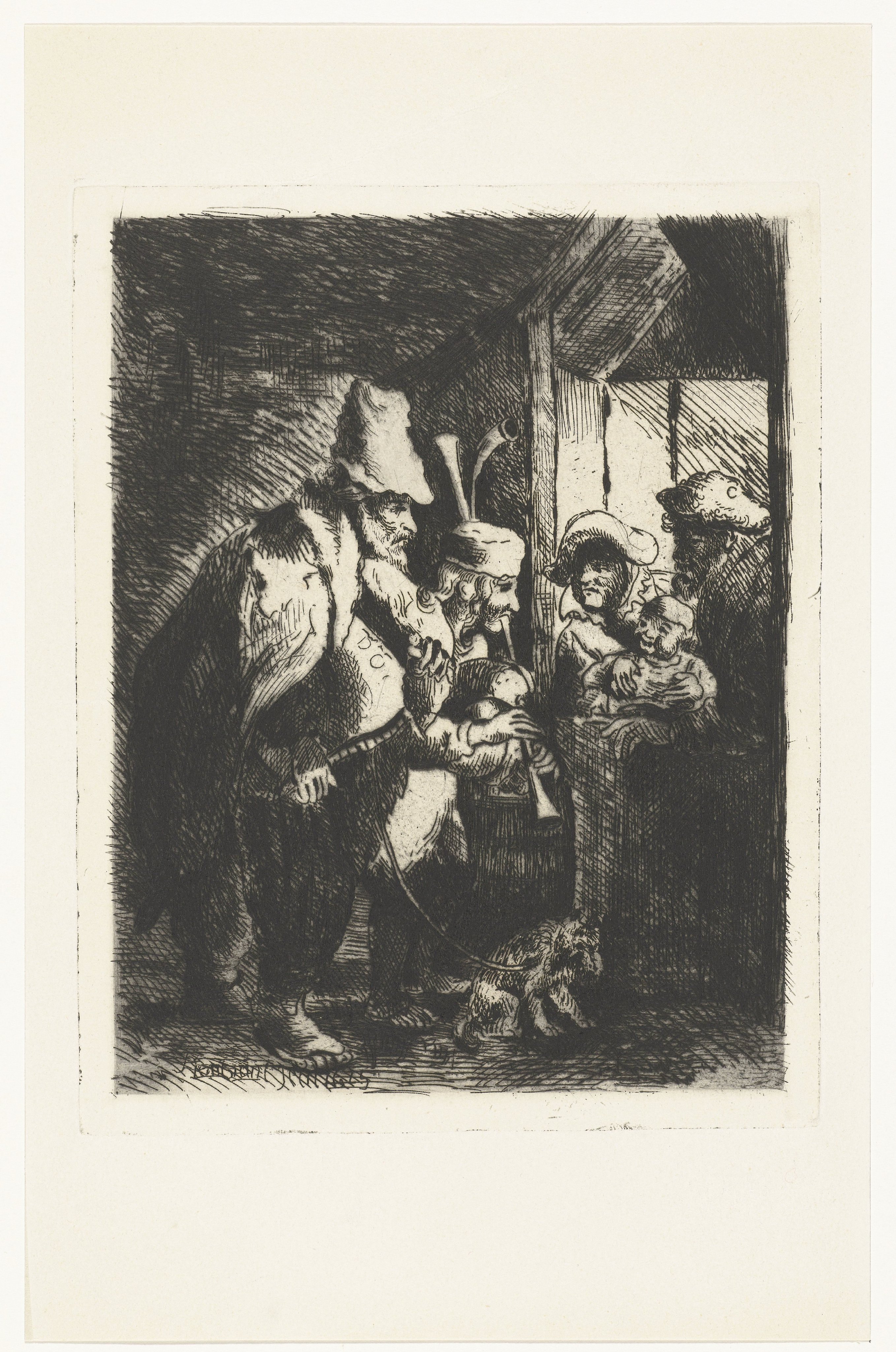 The strolling musicians