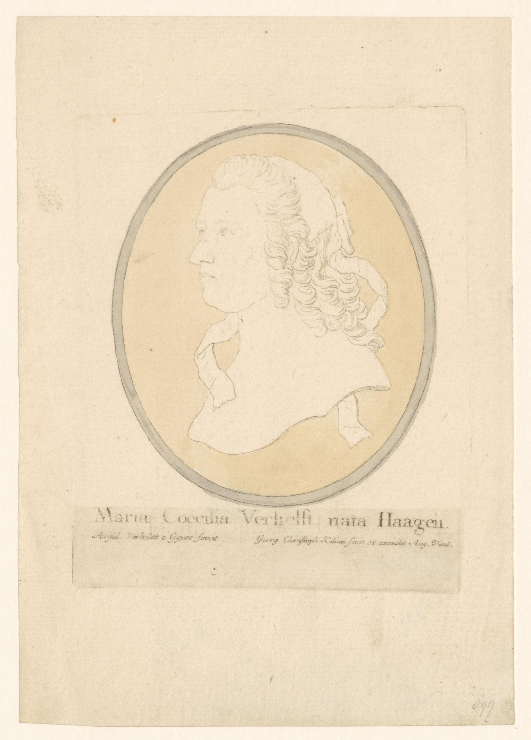 Portret van Maria Caecilia Verhelst