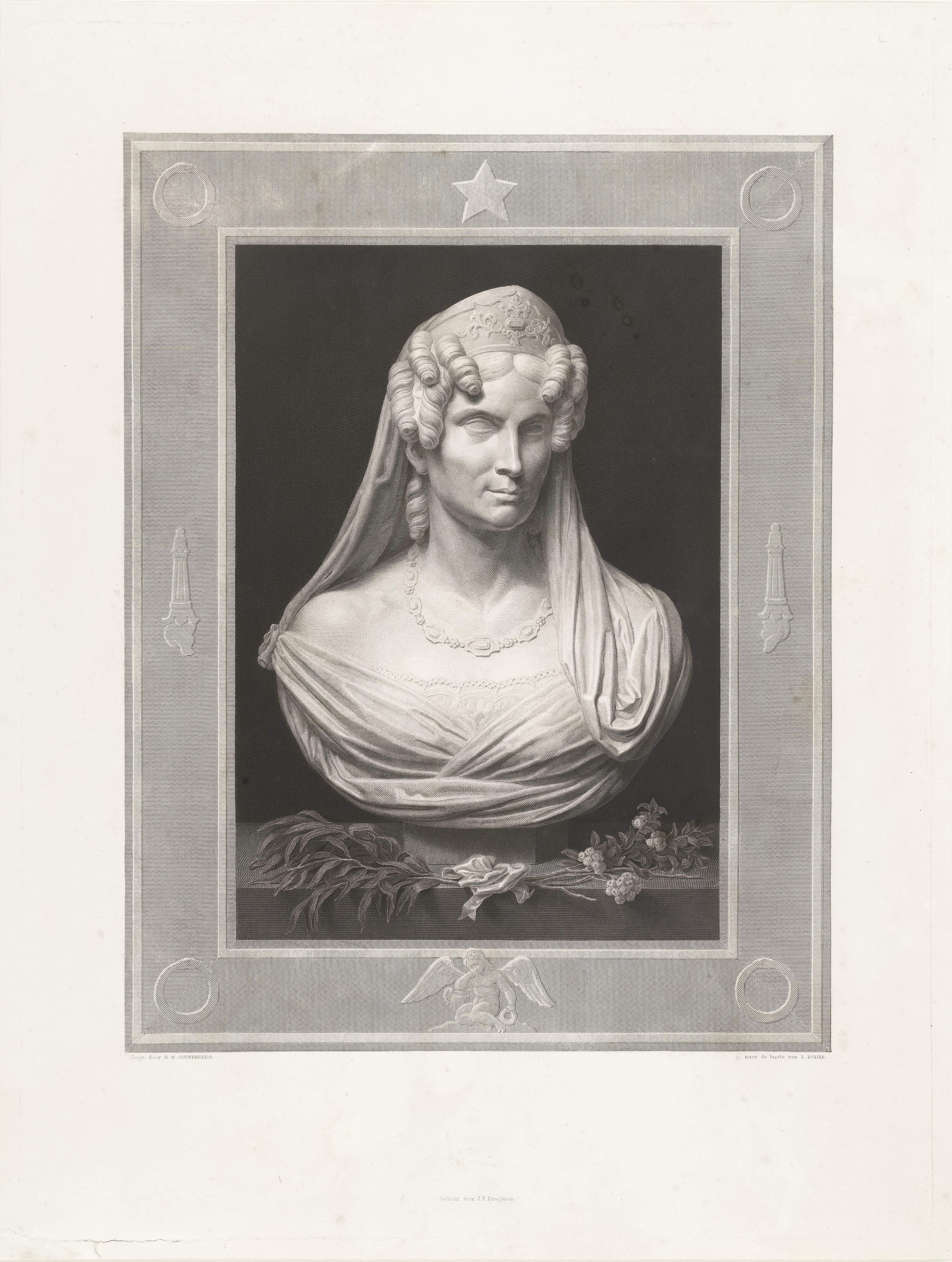 Buste van Wilhelmina van Pruisen