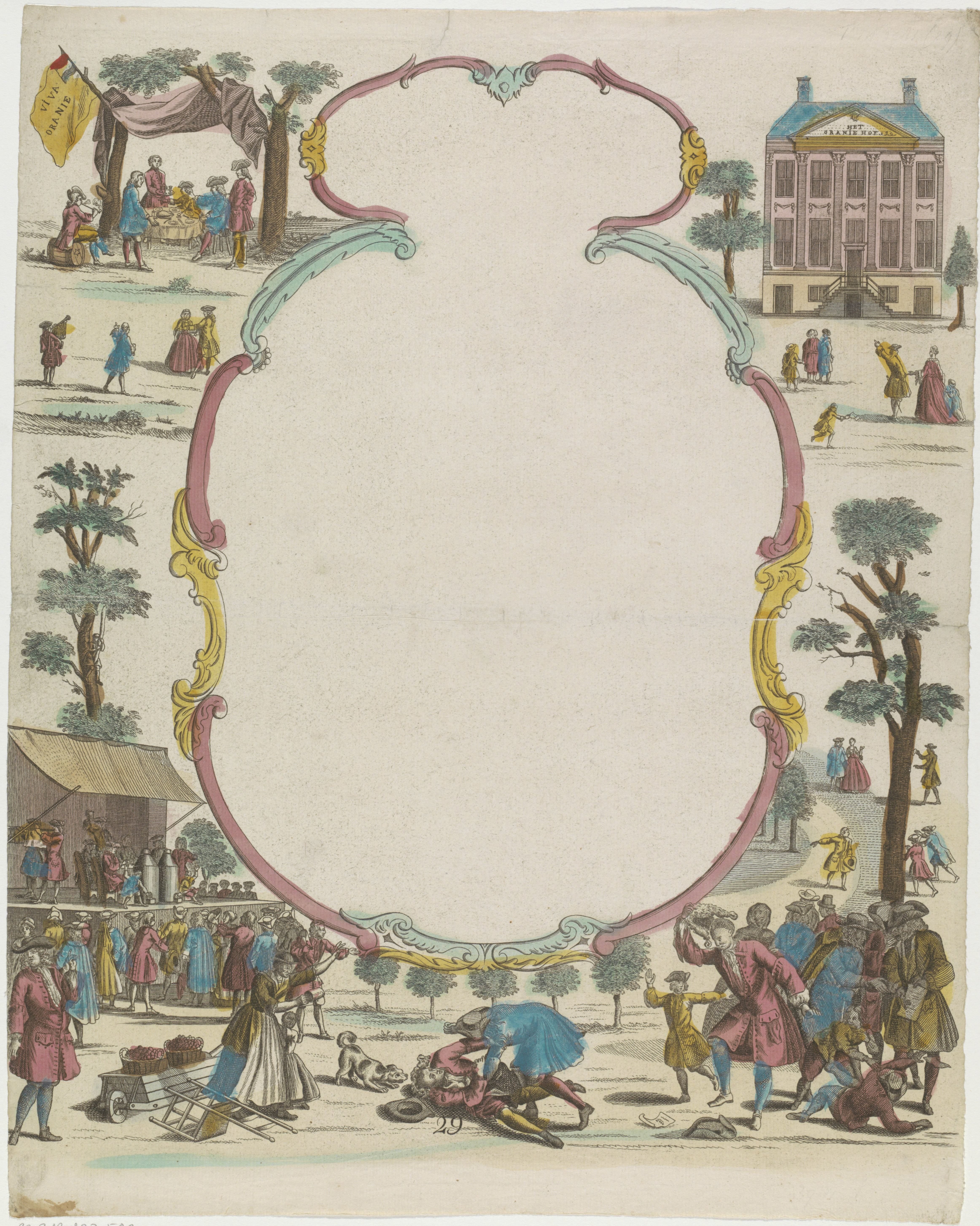 Wensbrief met decoratief kader