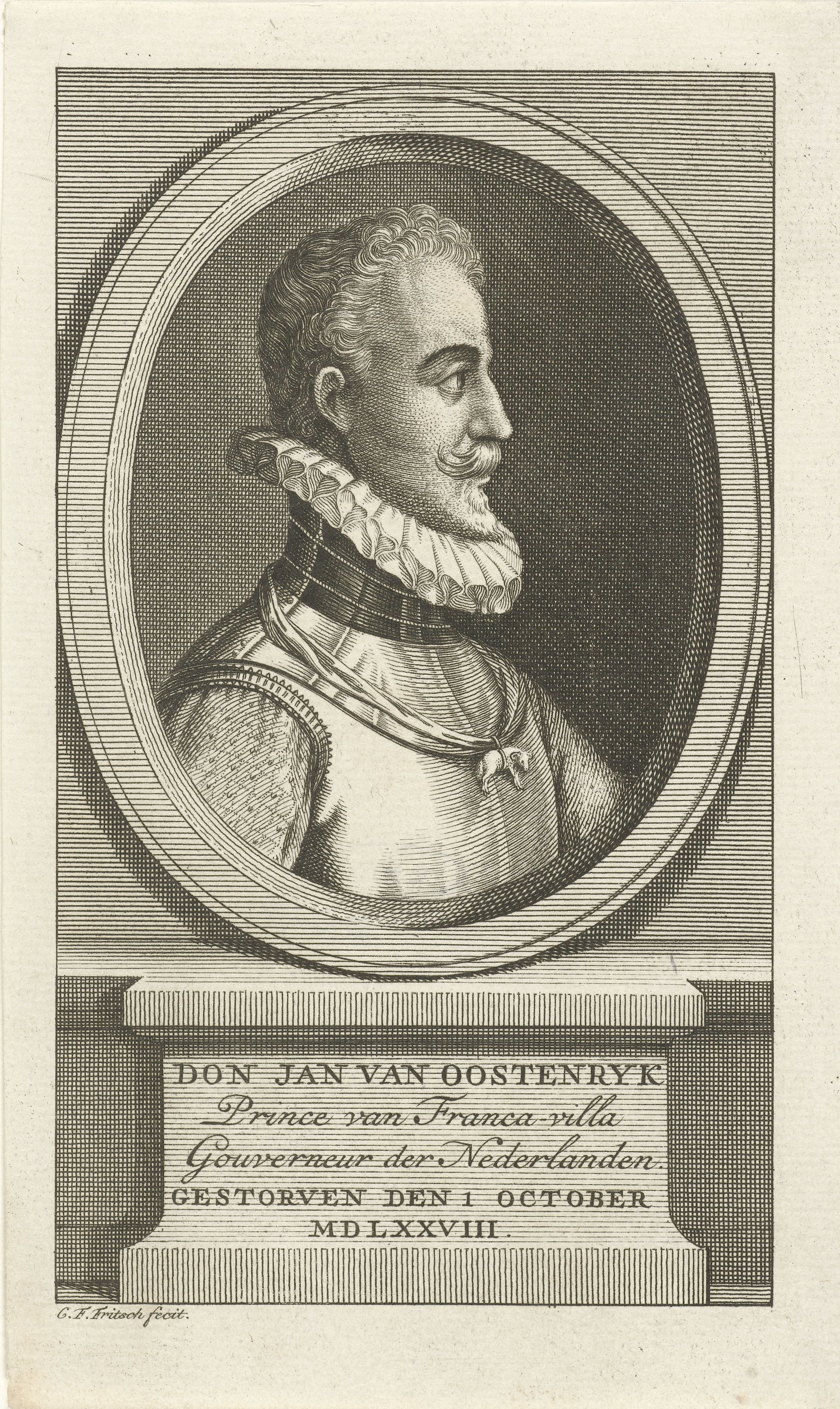 Portret van Don Juan van Oostenrijk