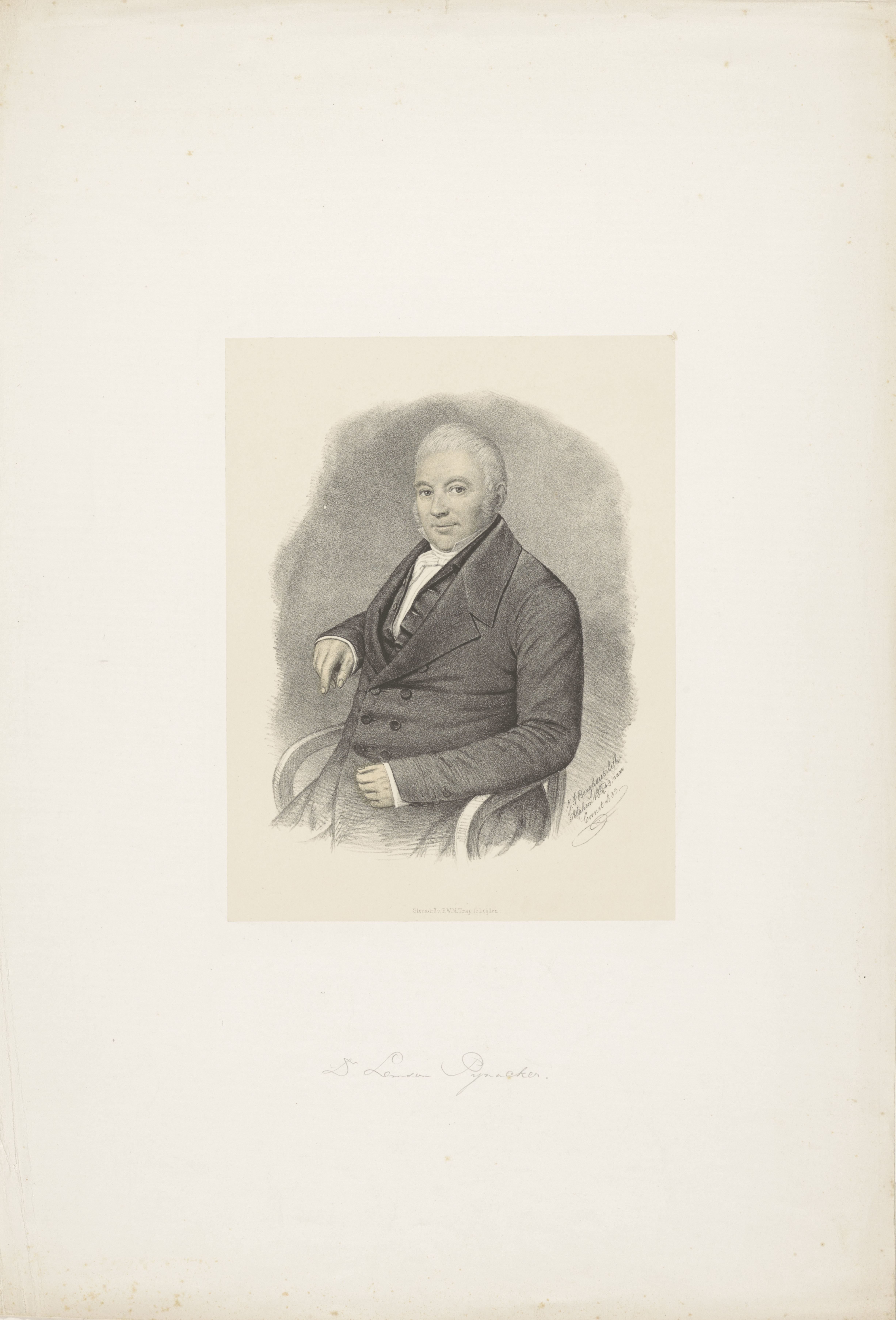 Portret van A. Lemson Pynaecker