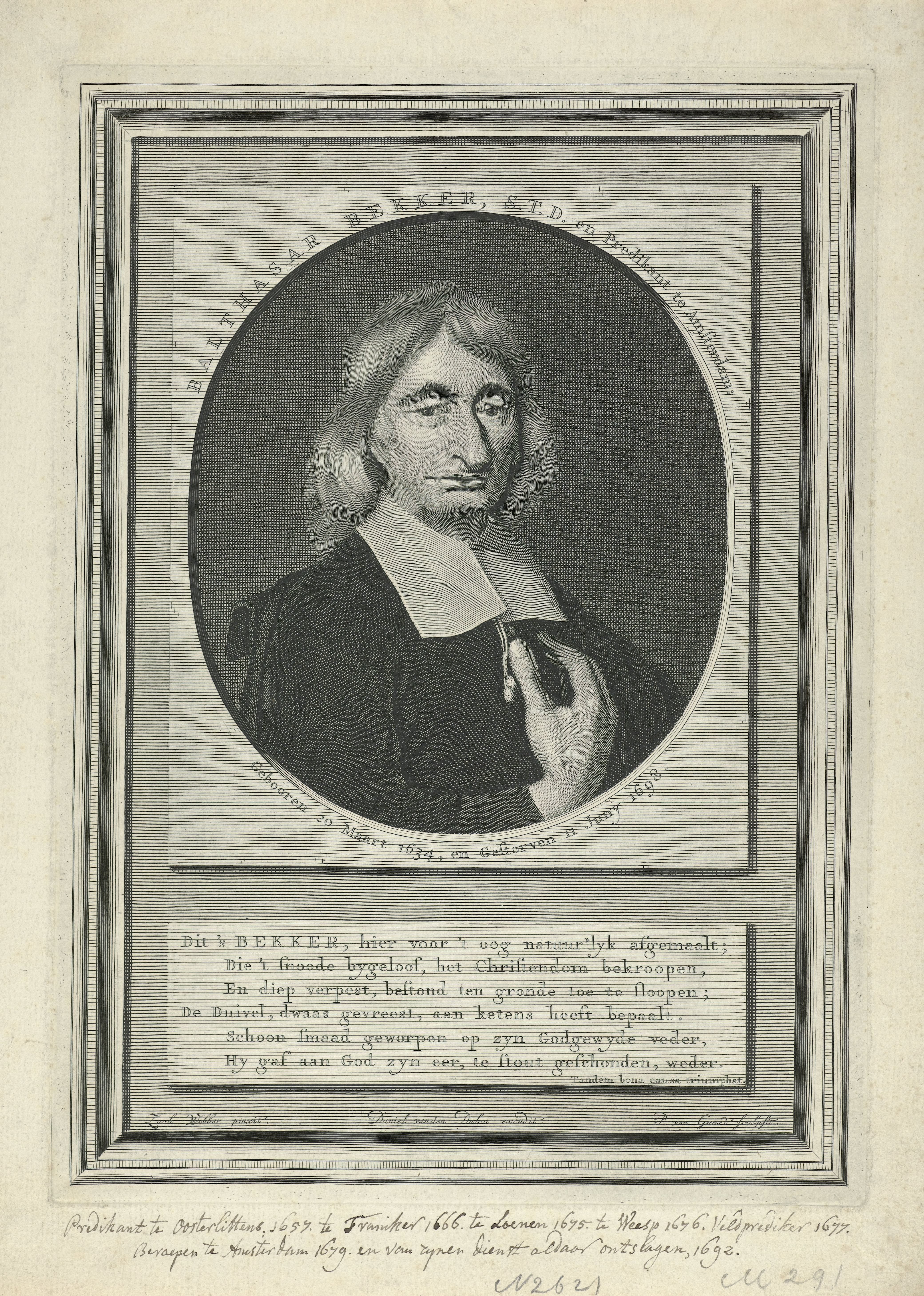 Portret van Balthasar Bekker