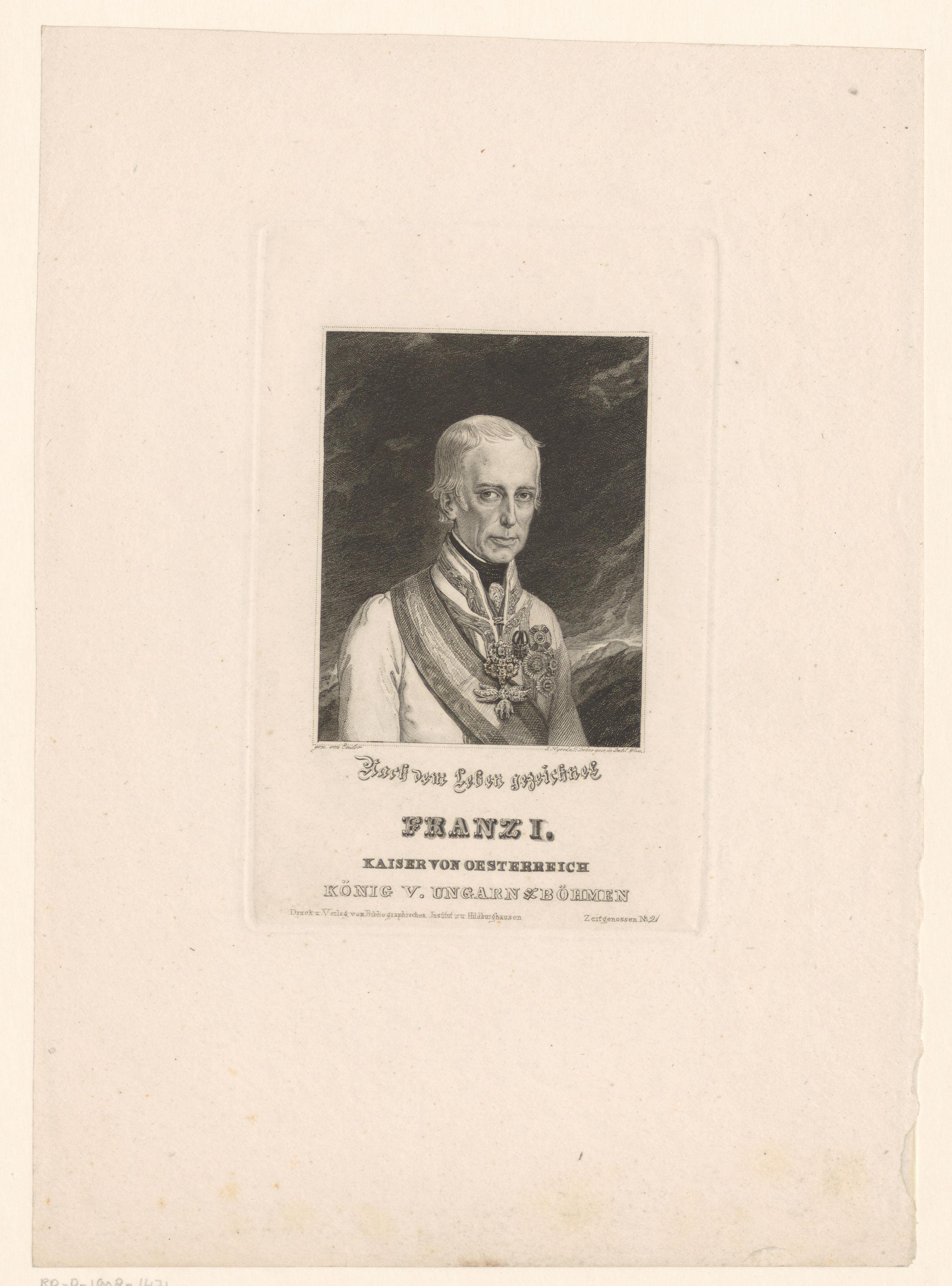 Portret van Frans II Josef Karel, Rooms-Duits keizer