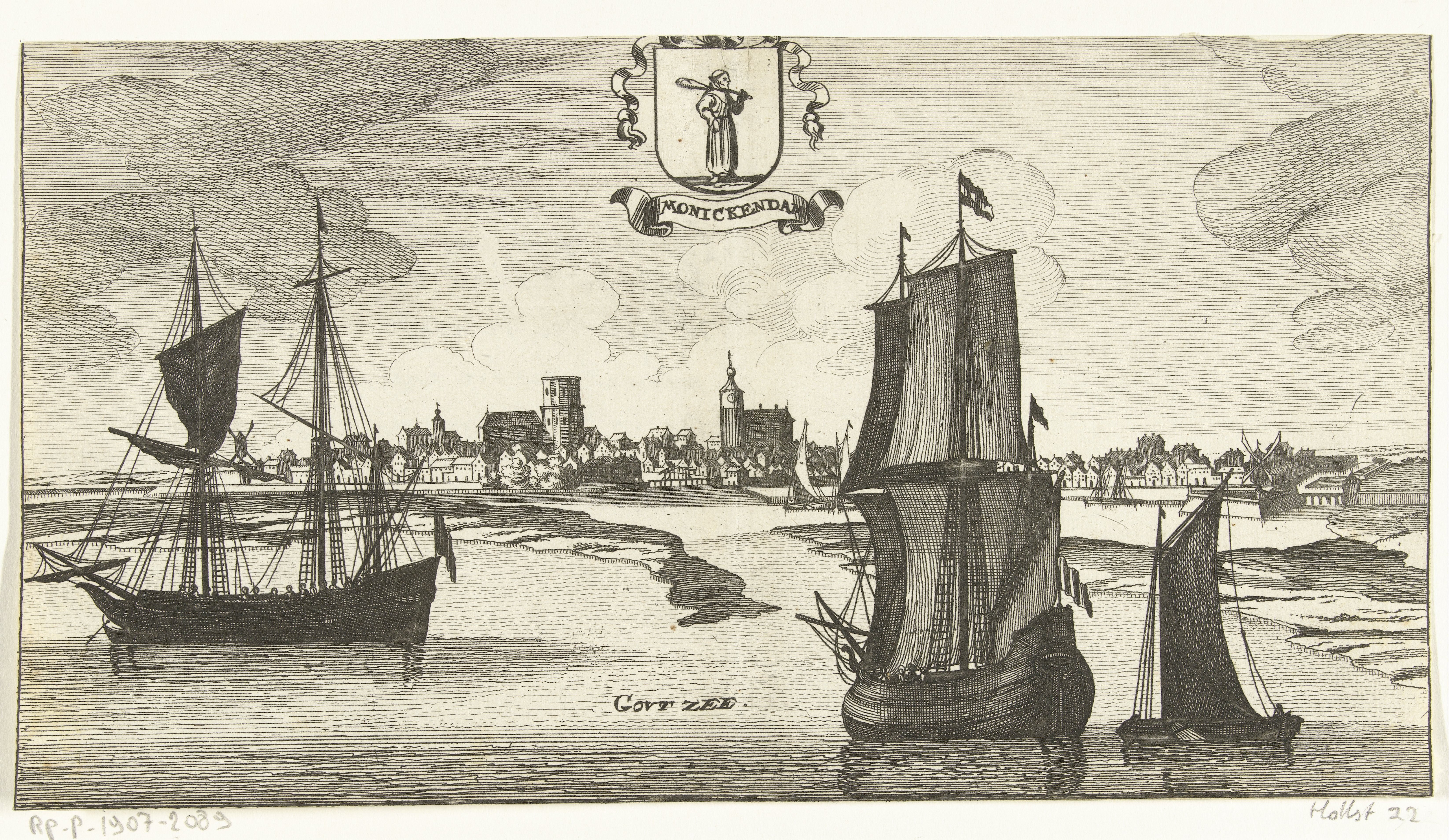Gezicht op Monnickendam