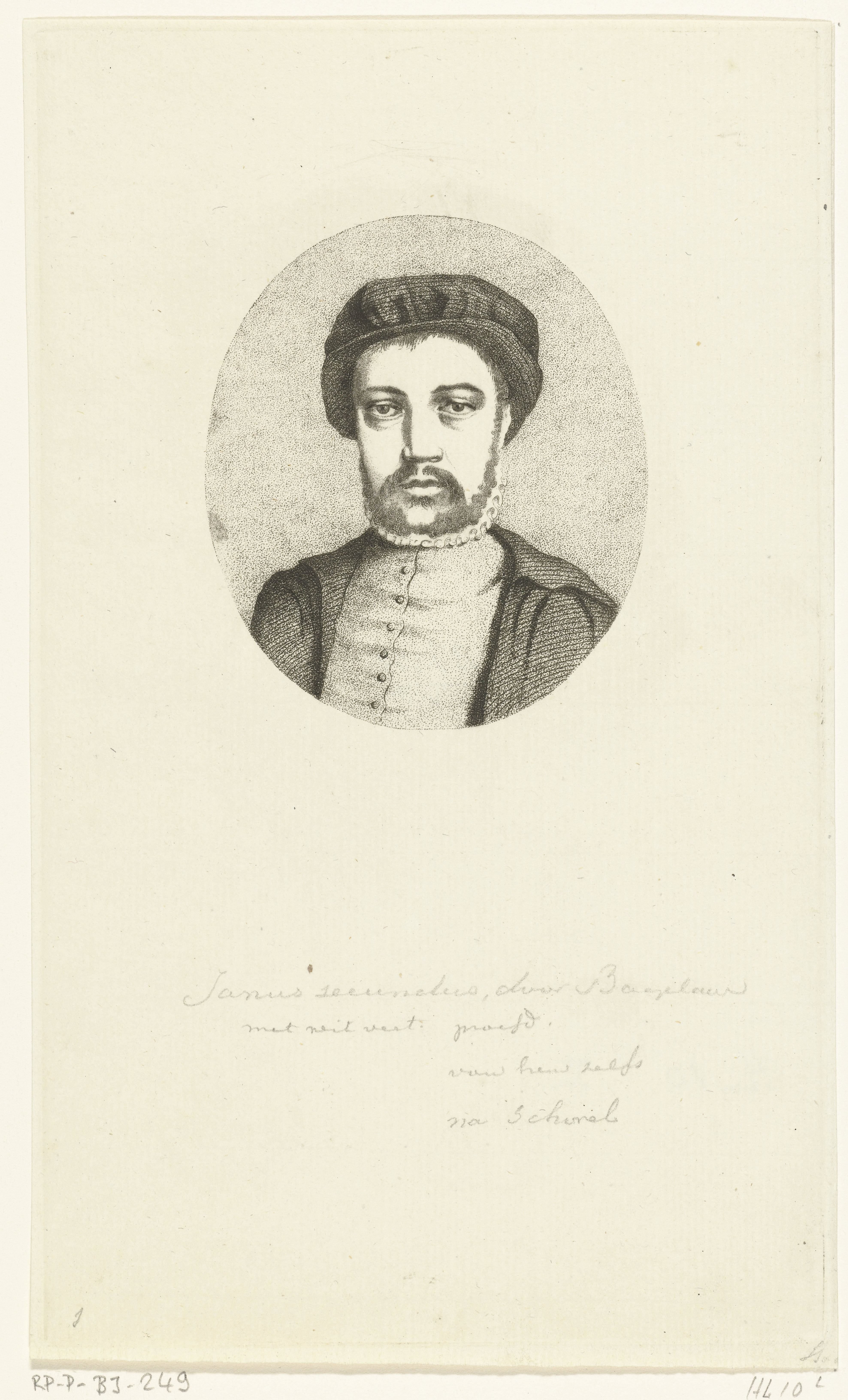 Portret van Janus Secundus