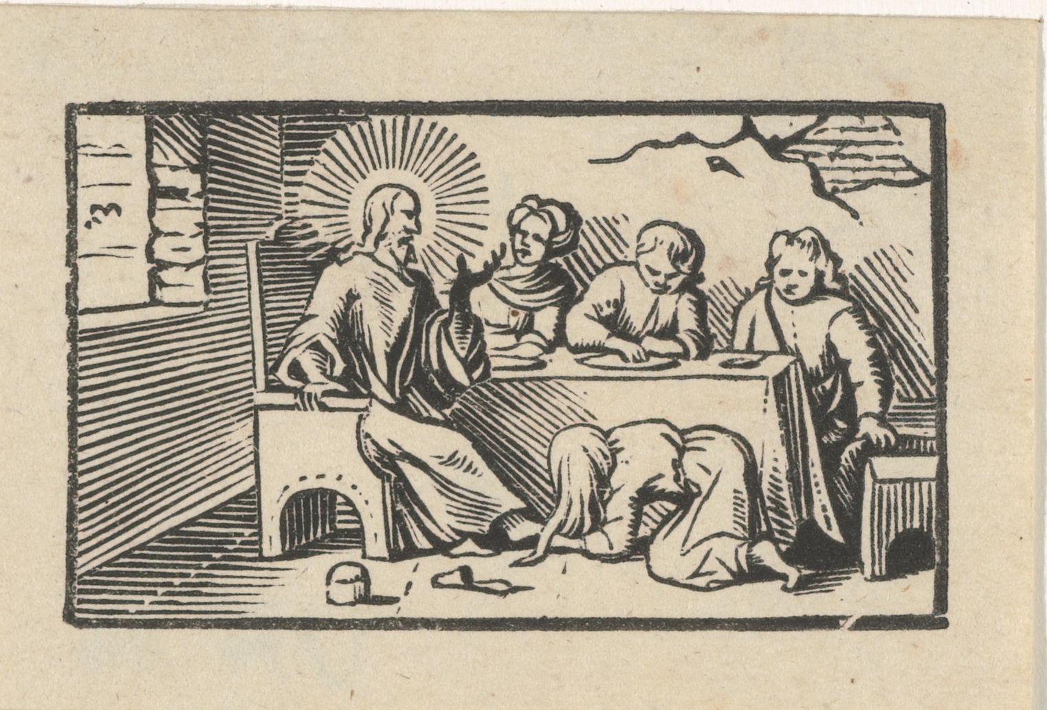 Christus gezalfd door Maria Magdalena