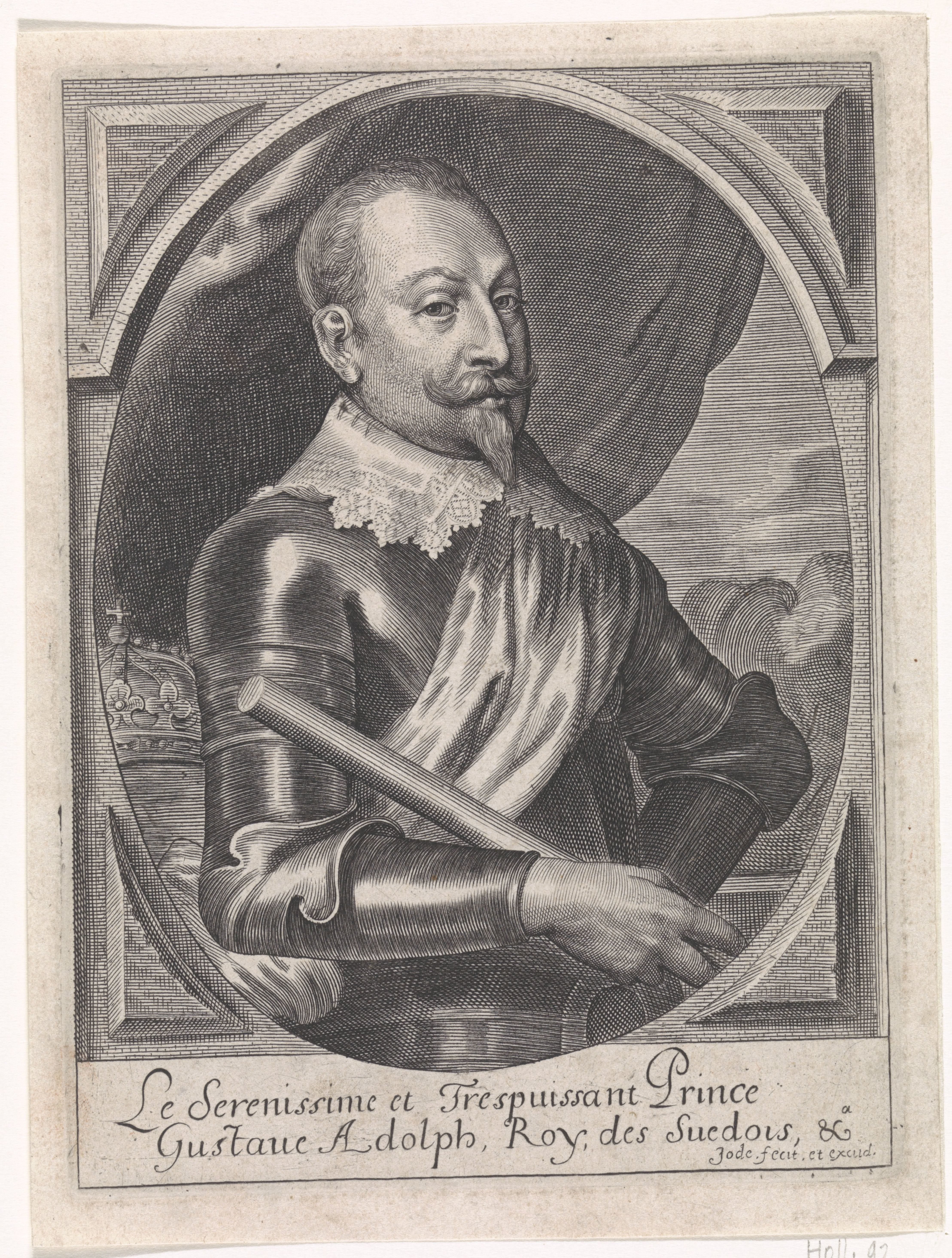 Portret van Gustaaf II Adolf, koning van Zweden