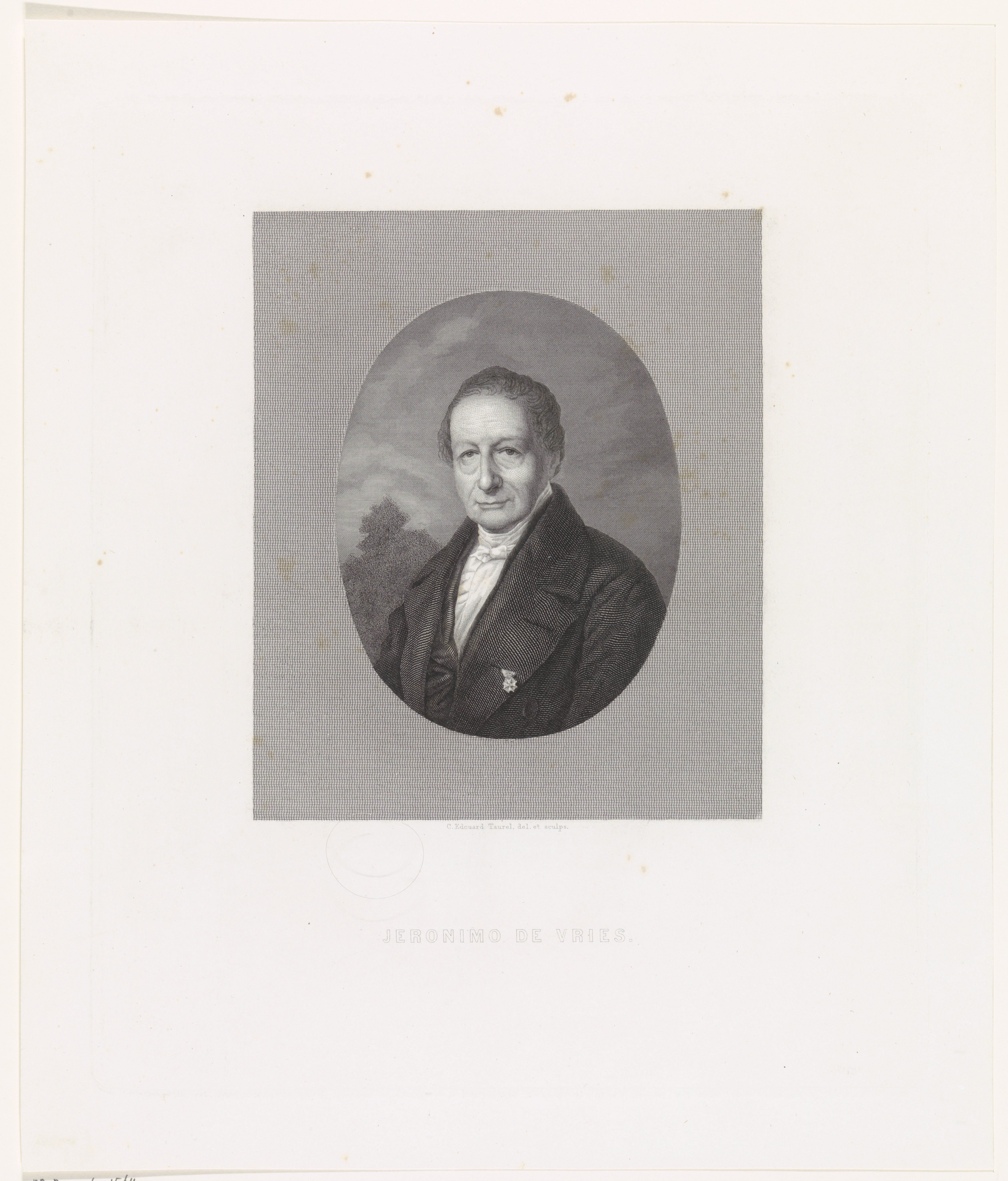 Portret van Jeronimo de Vries