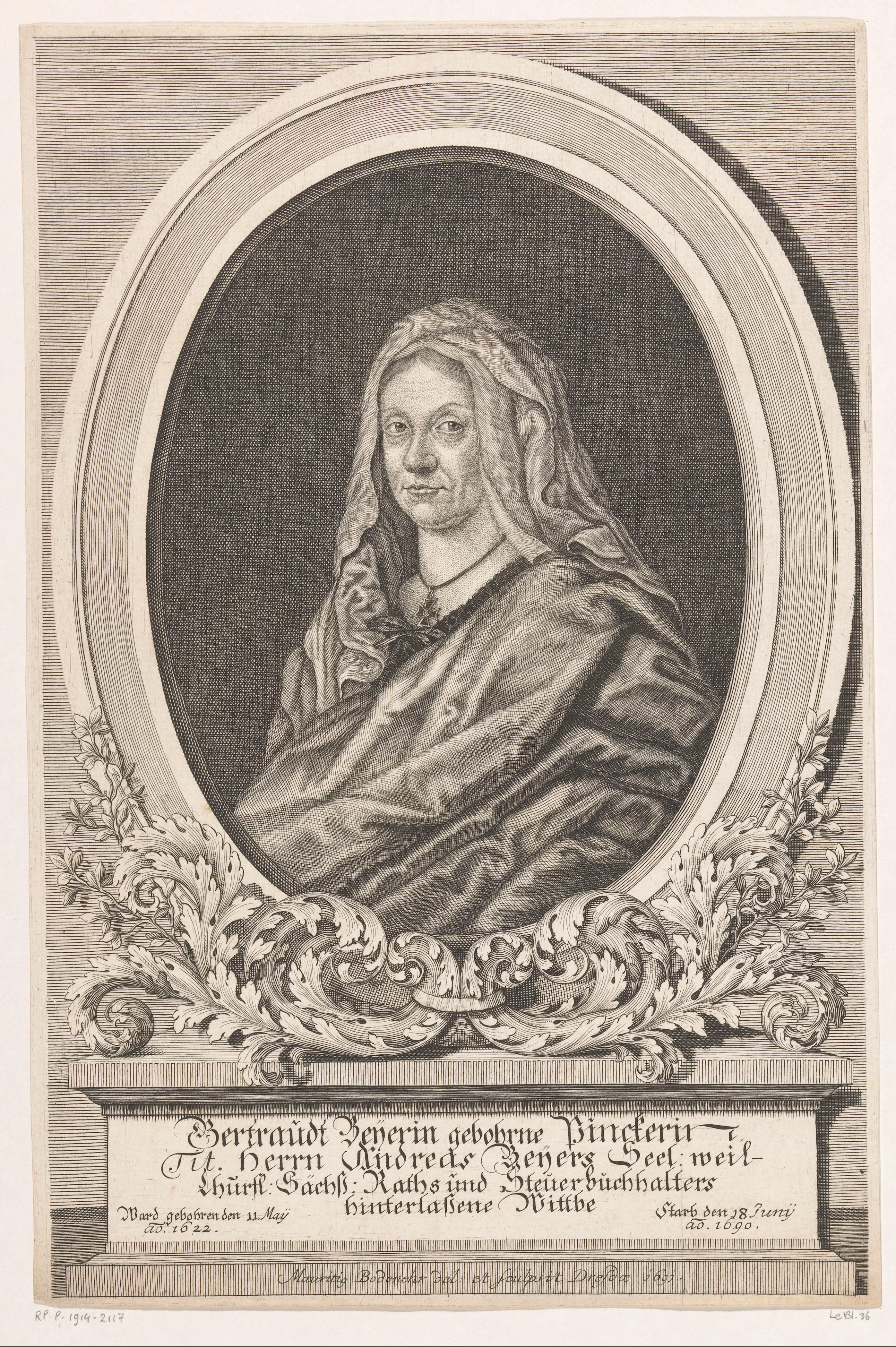 Portret van Gertraud Beyer