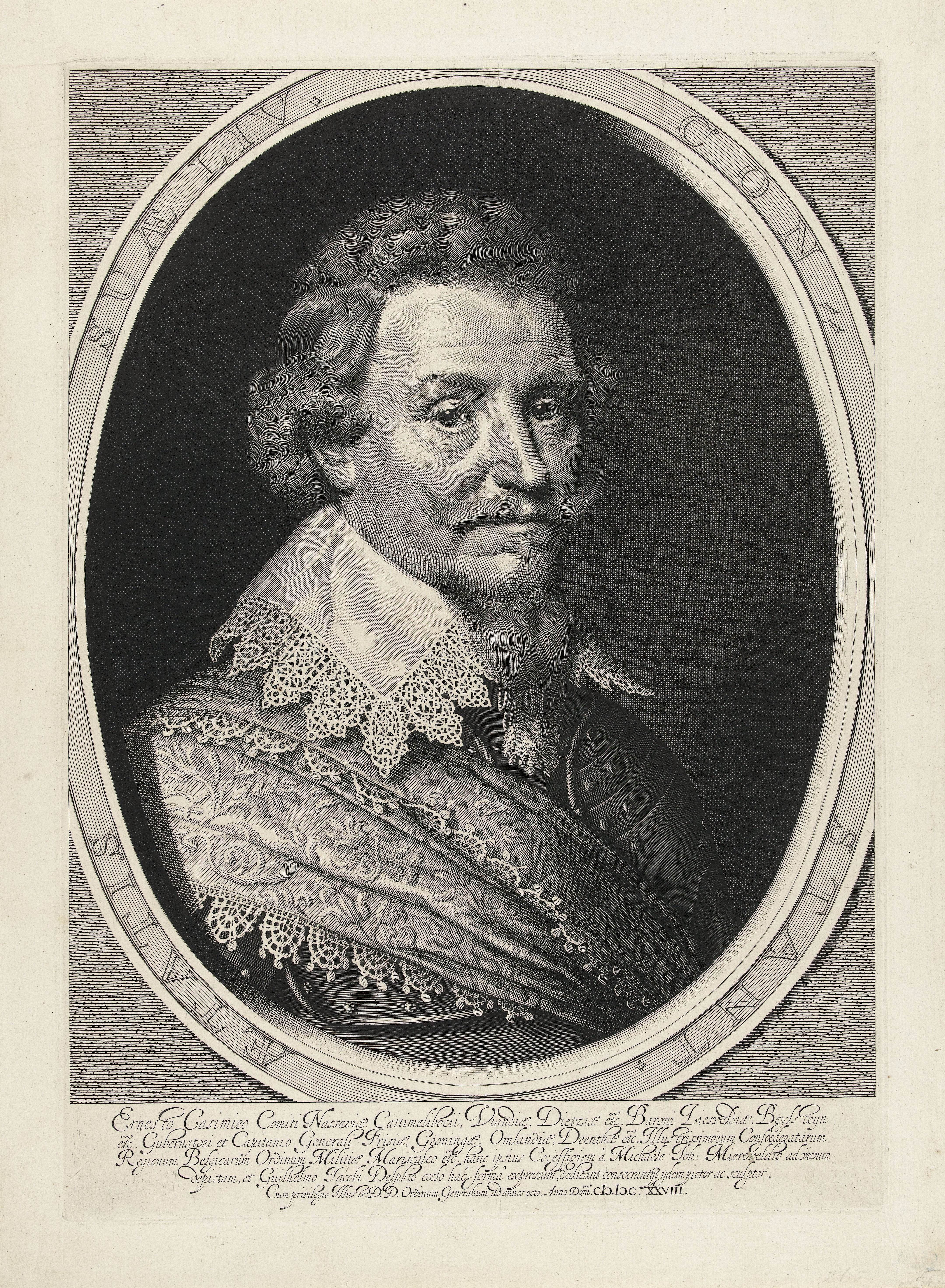 Portret van Ernst Casimir, graaf van Nassau-Dietz