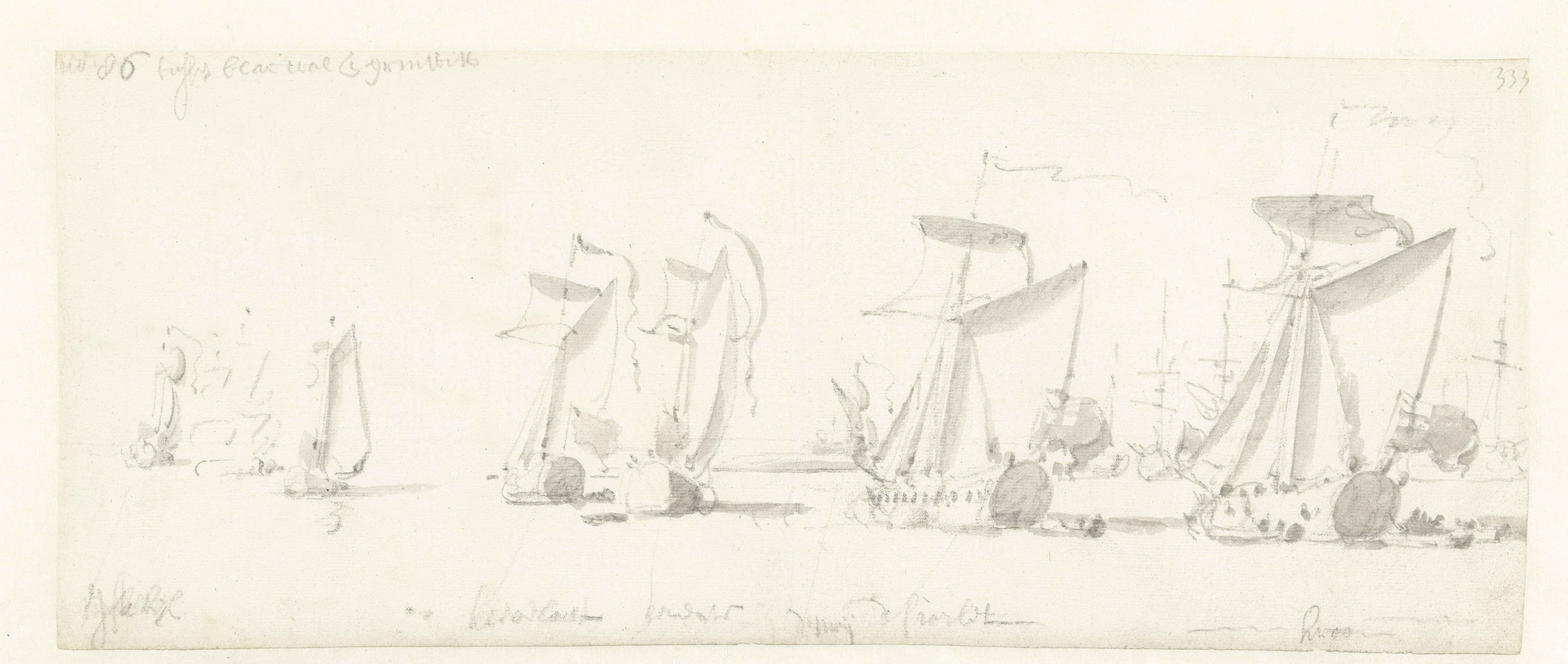 De tocht van de Engelse koning Karel II over de Thames naar Sheerness en Chatham op 27 Augustus 1681