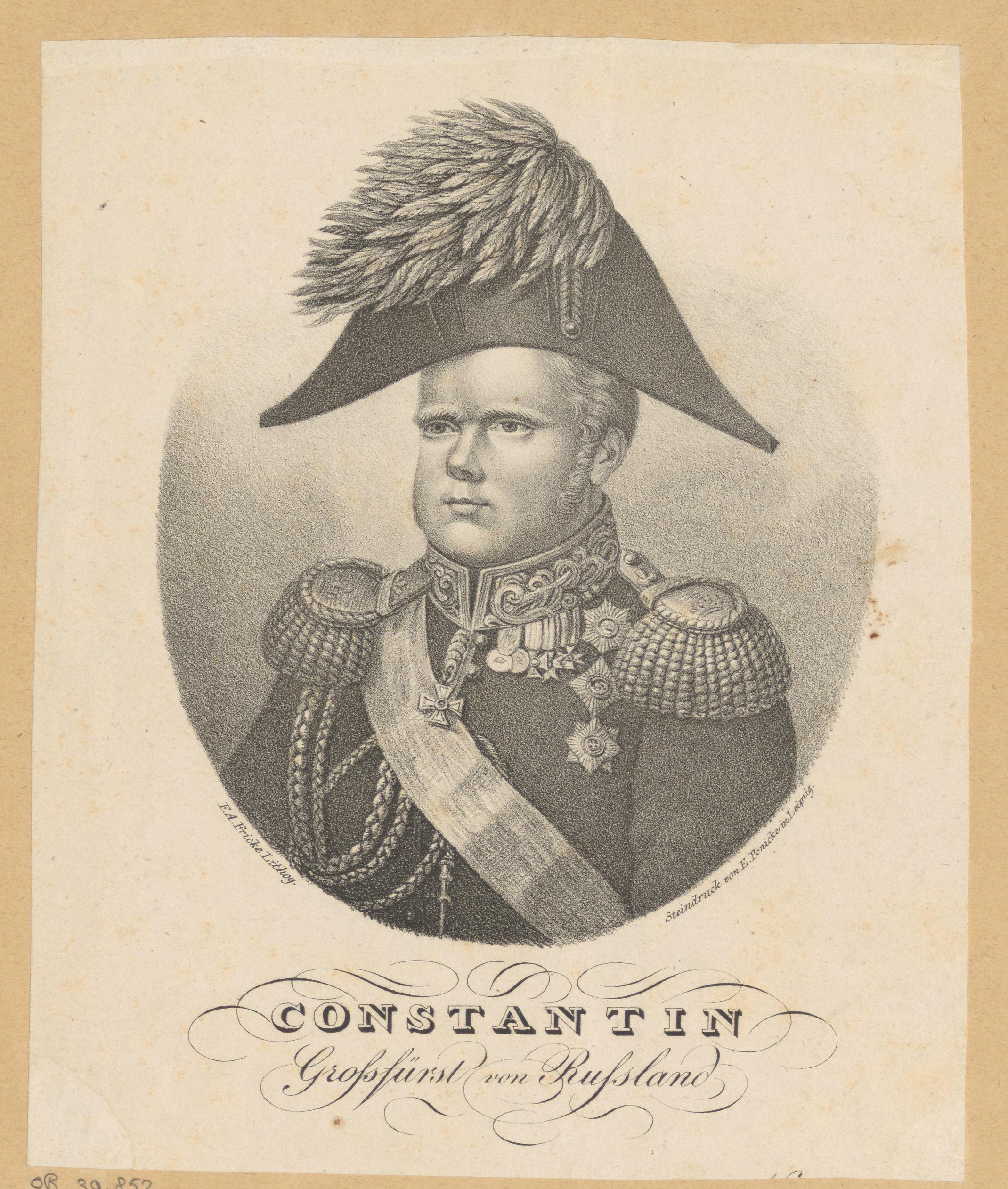 Portret van Constantijn Pavlovitsj