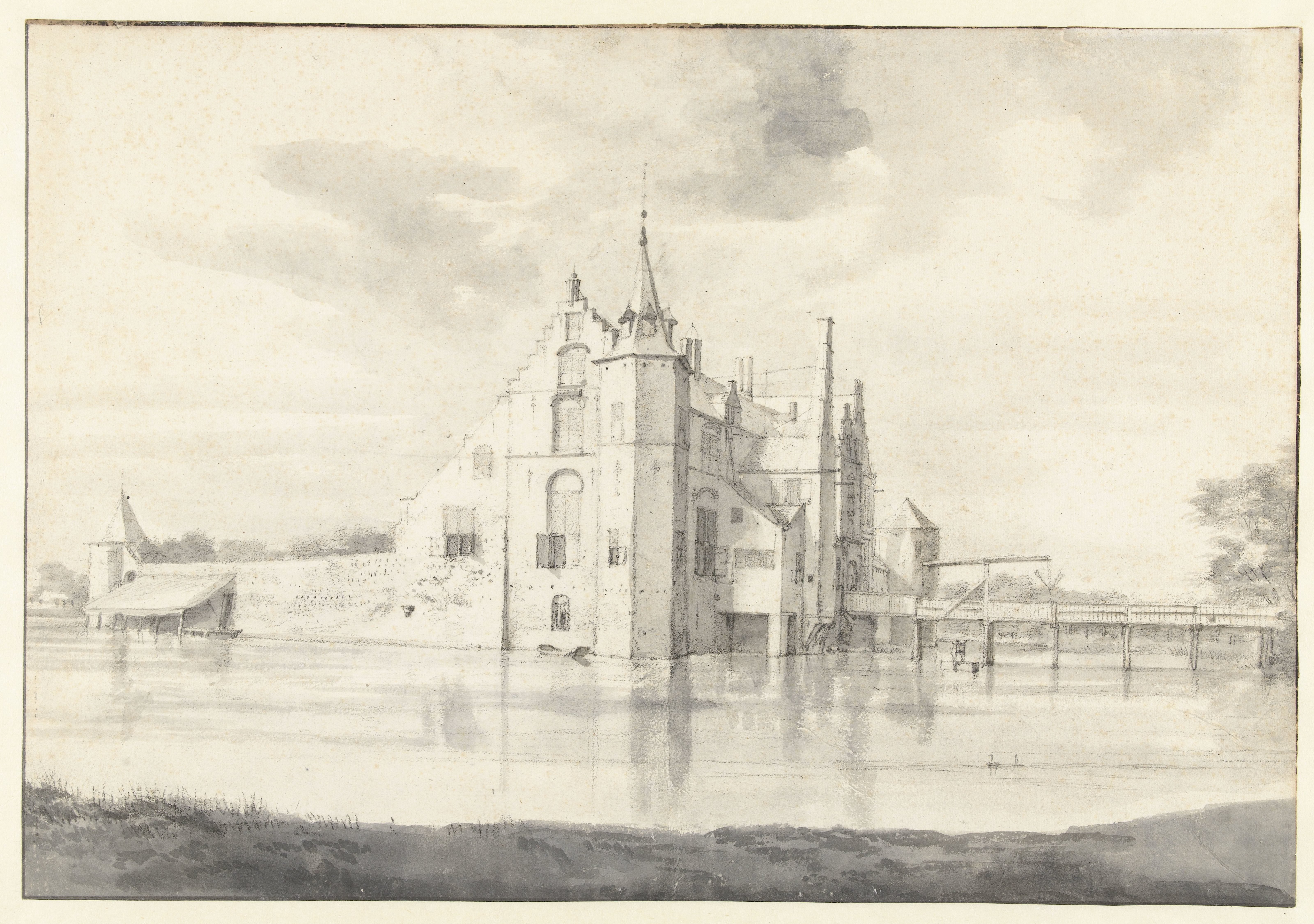 View of Huis Geervliet (Hof van Putten), Seen from the North-east