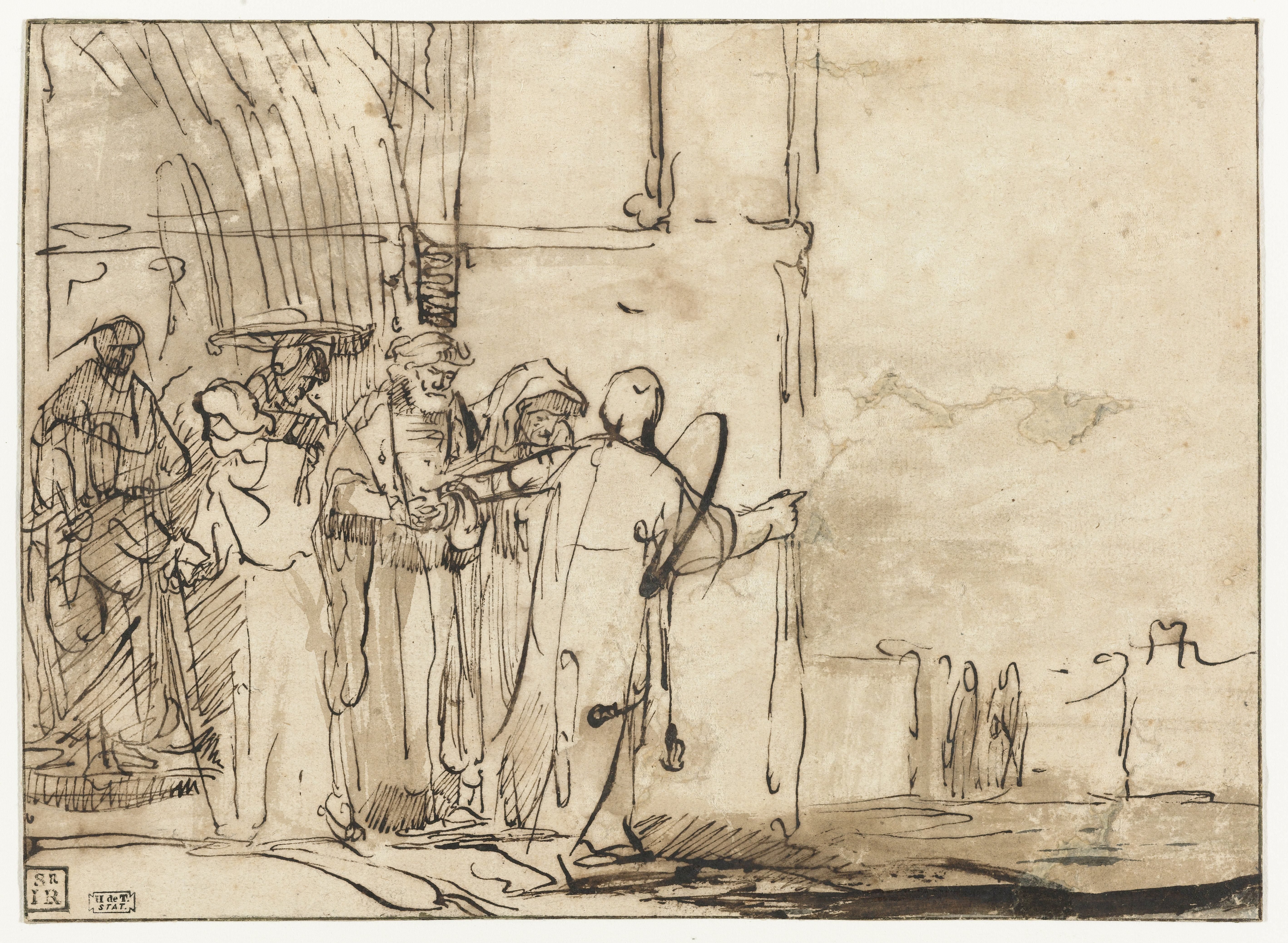 Lot and his Family Leaving Sodom