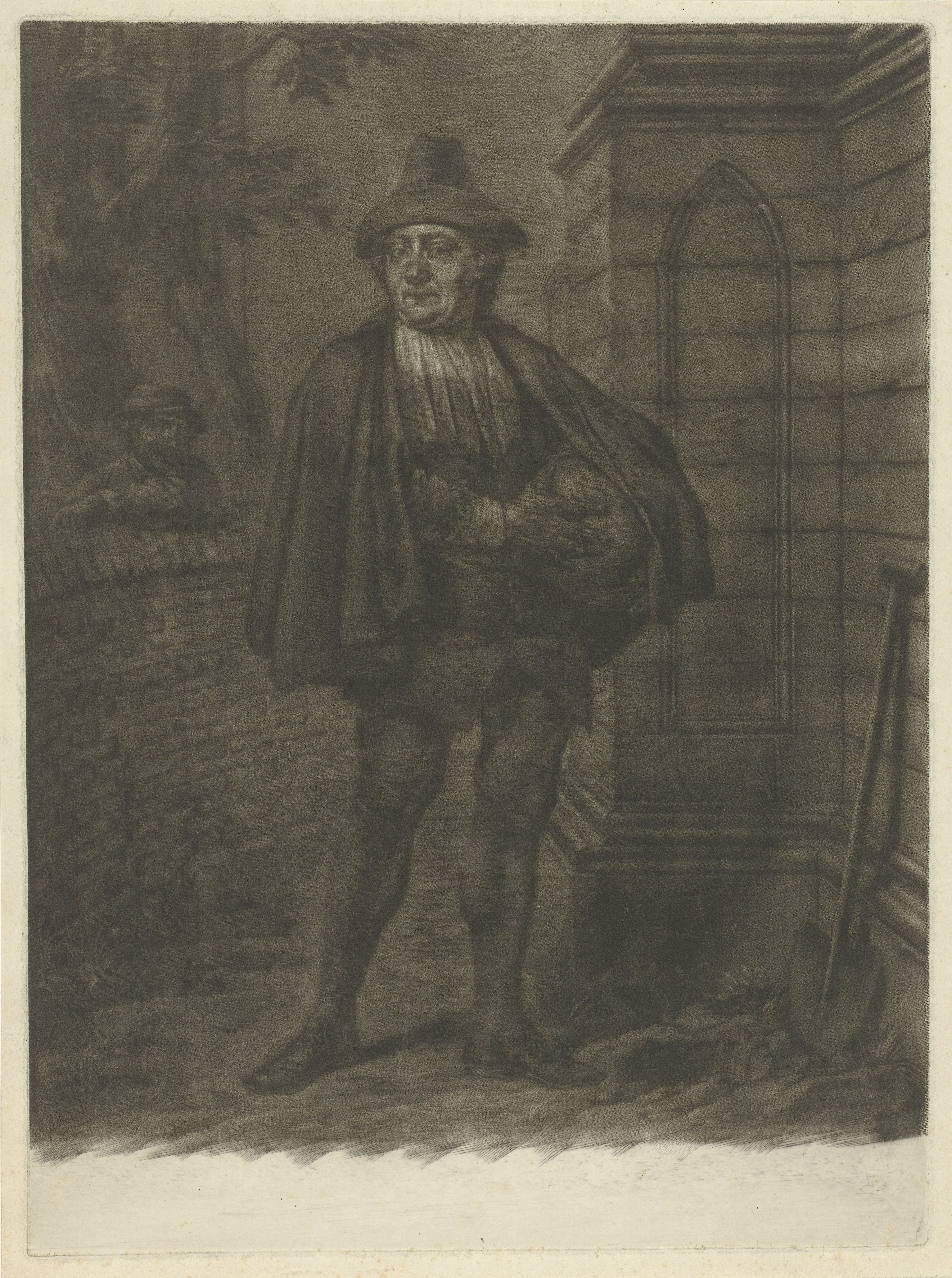 De acteur A. Spatzier in de rol van Warenar