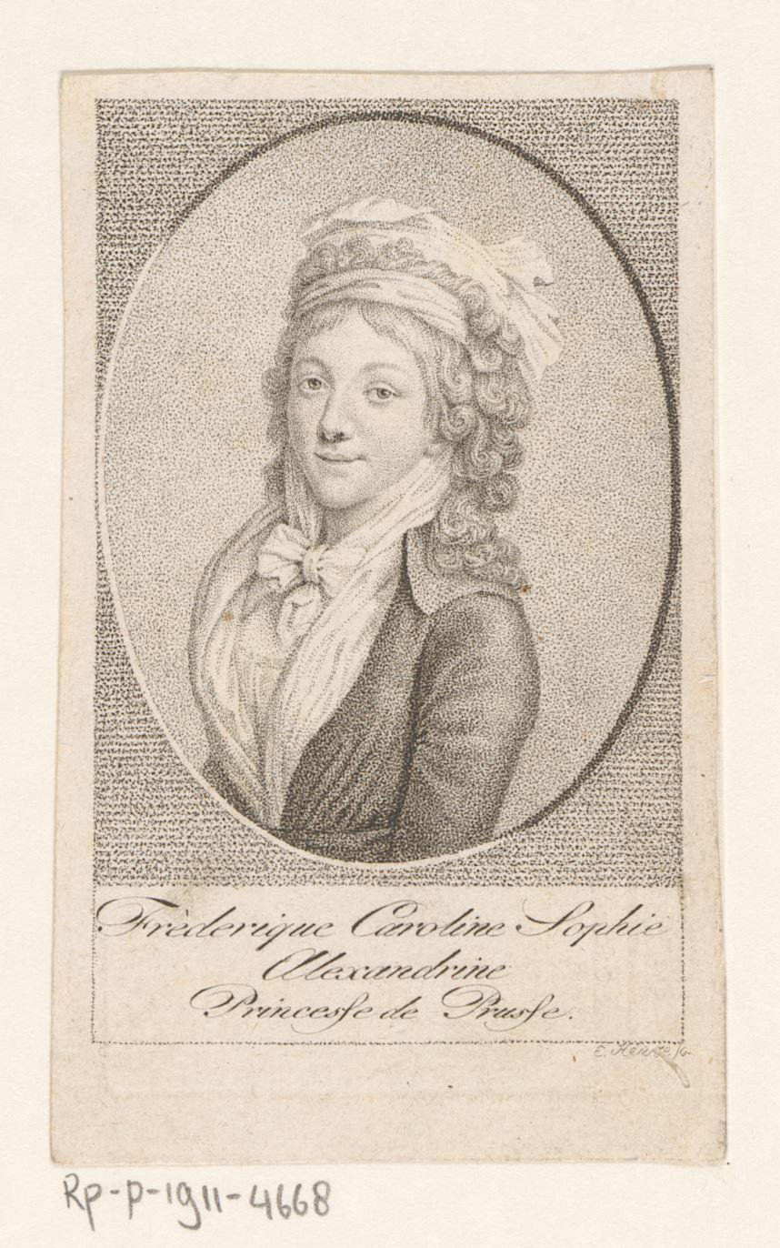 Portret van Frederika von Mecklenburg-Strelitz