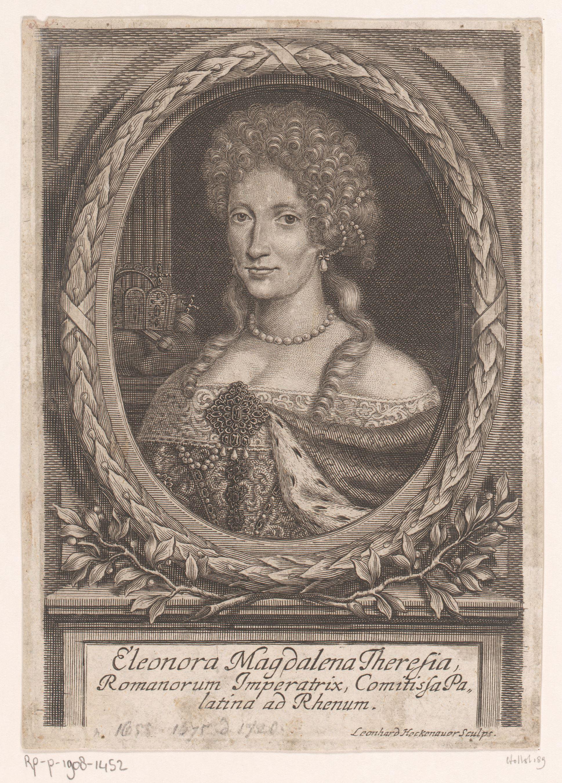 Portret van Eleonora van Palts-Neuburg