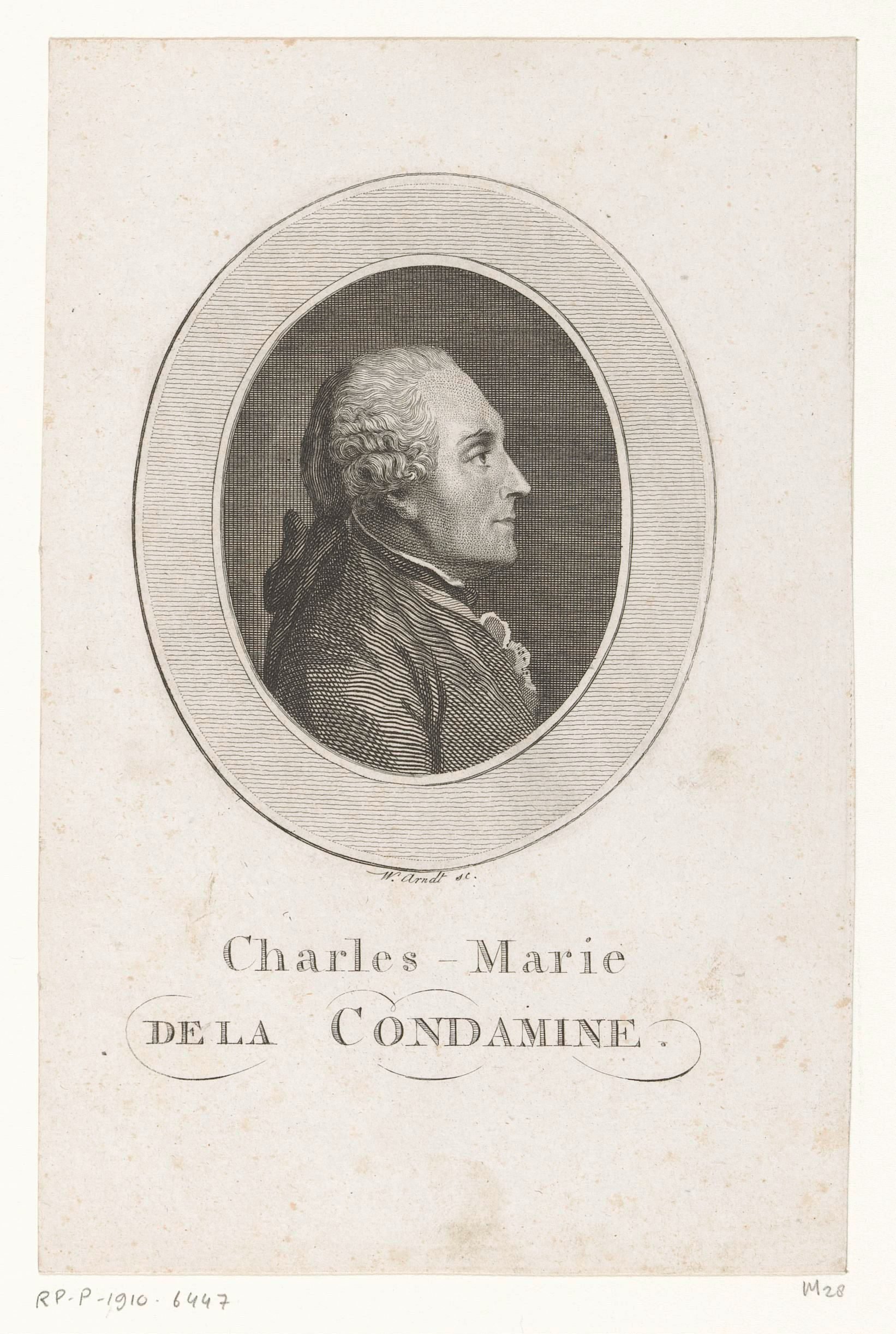 Portret van Charles-Marie de La Condamine