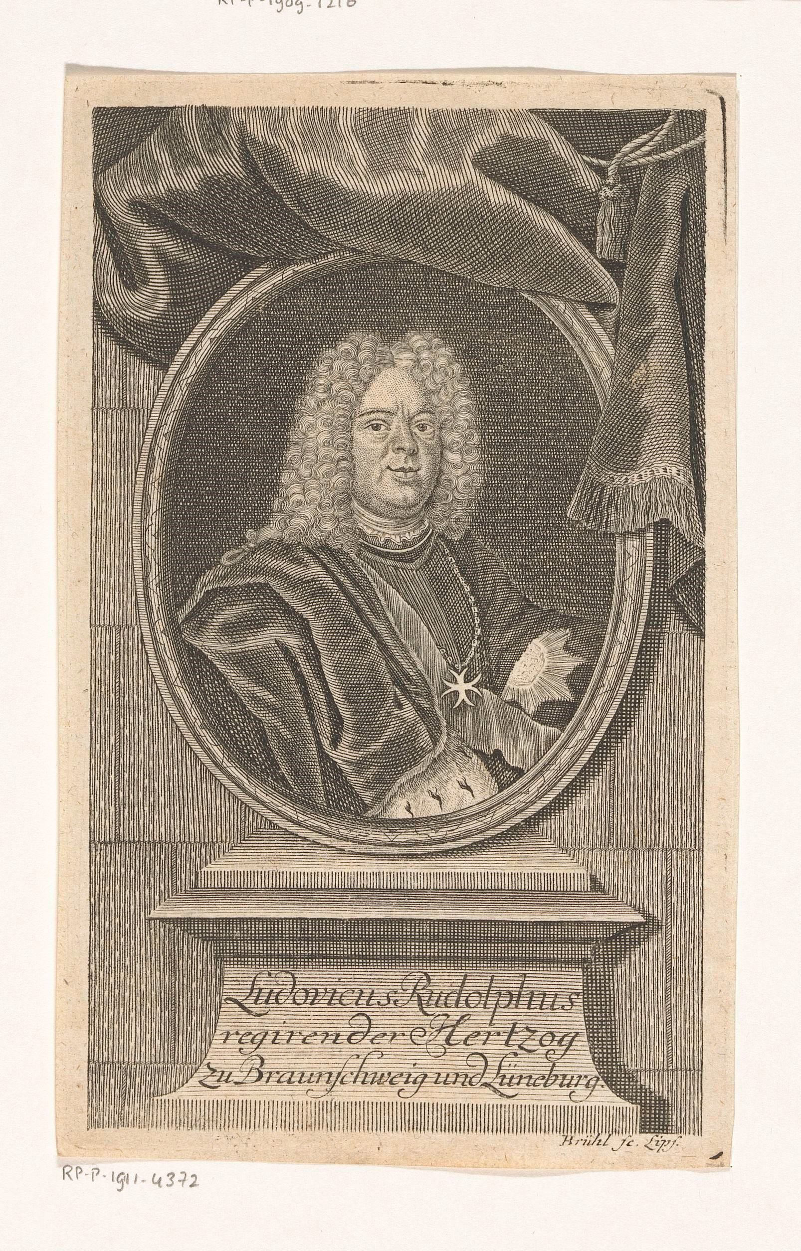 Portret van Ludwig Rudolf von Braunschweig-Wolfenbüttel