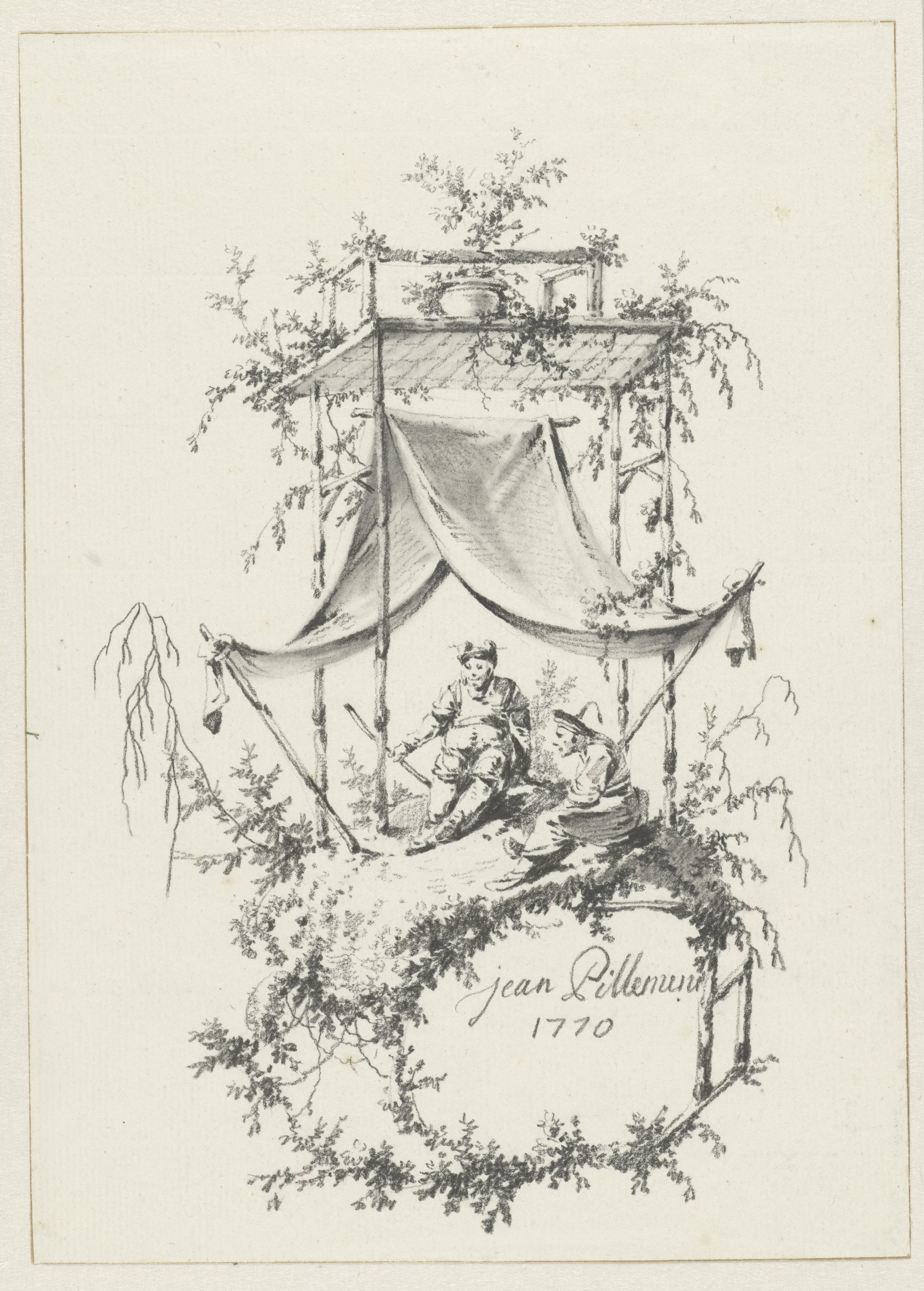 Composition in Chinoiserie style