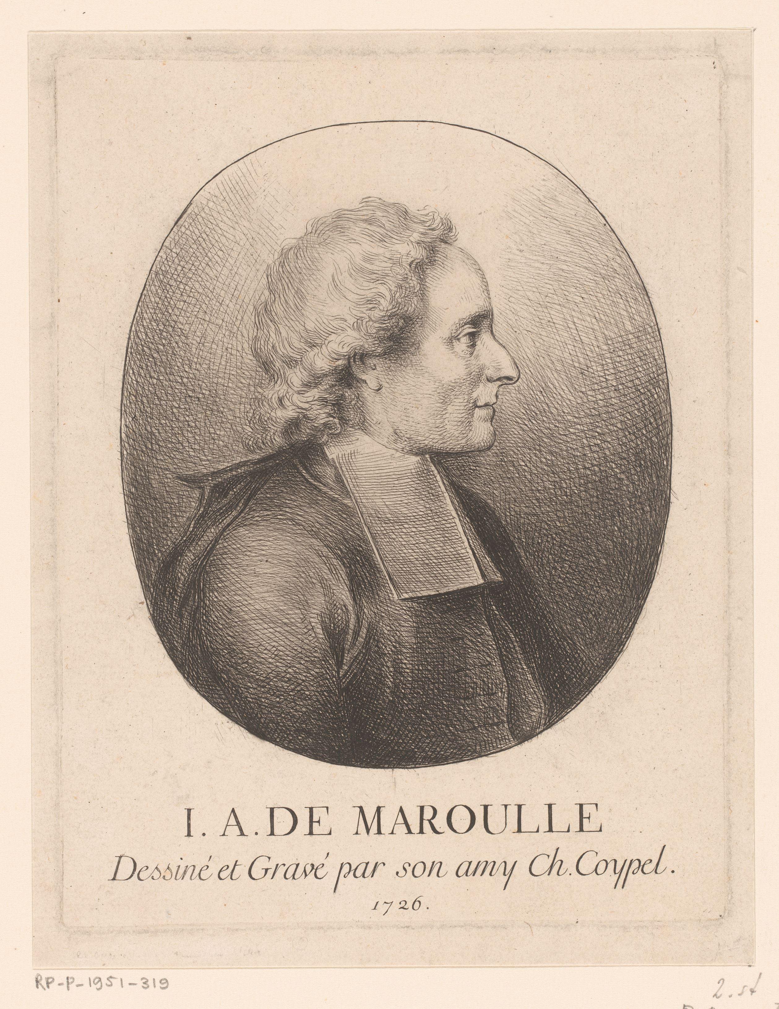 Portret van Jean Antoine de Maroulle