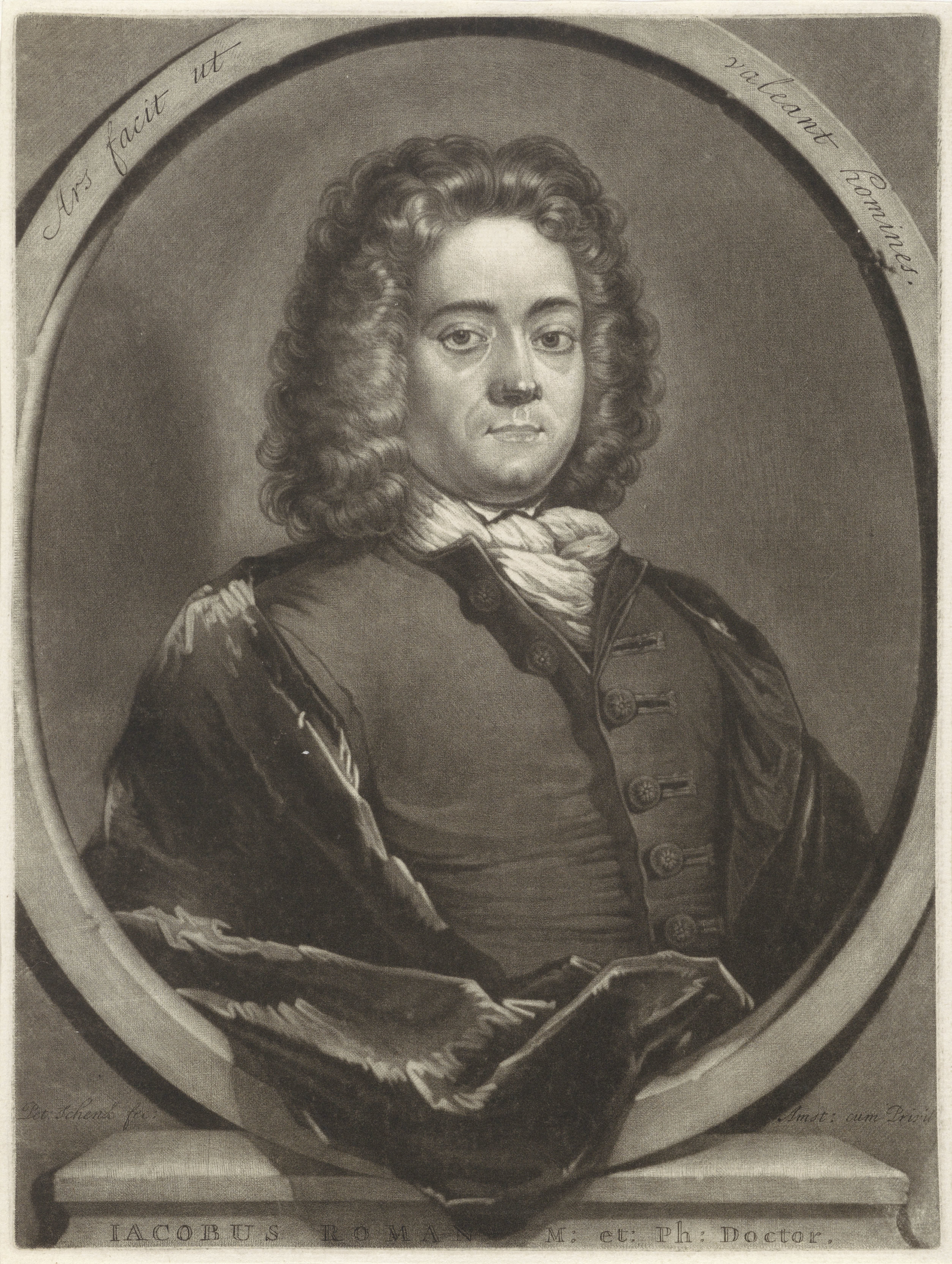 Portret van de arts Jacob Roman