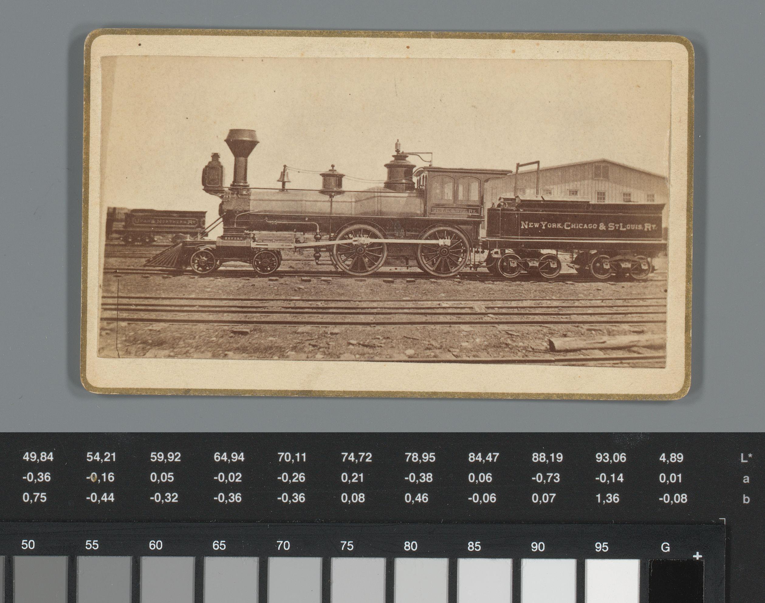 Reclame voor een stoomlocomotief van Brooks Locomotive Woks in Dunkirk, New York