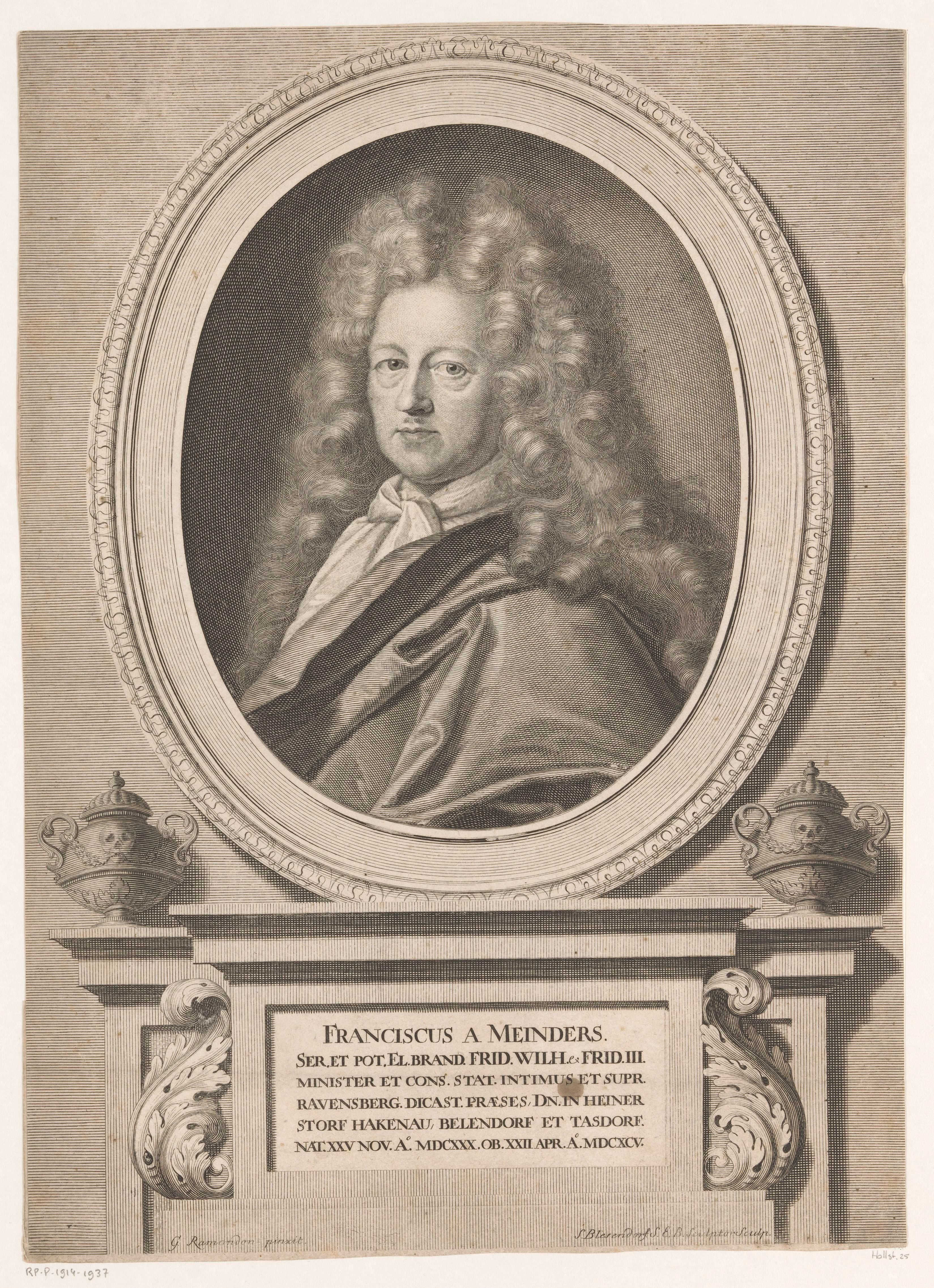 Portret van Franz von Meinders