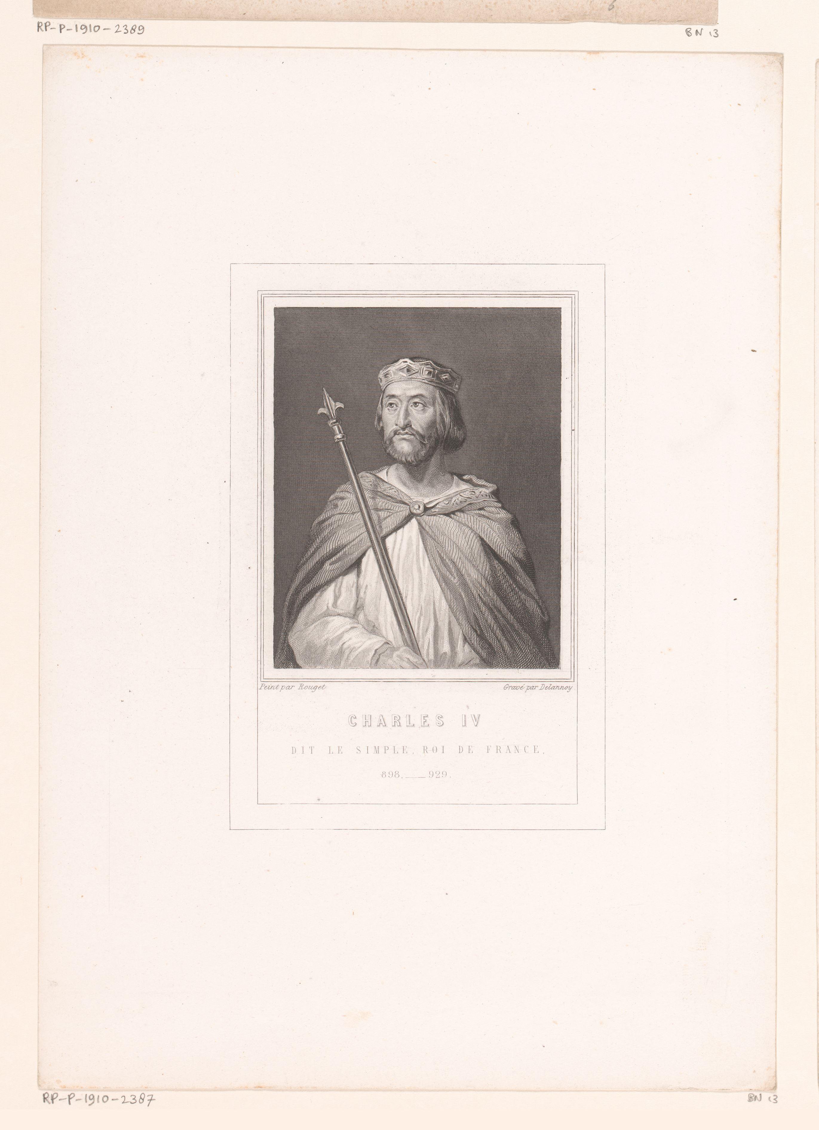 Portret van Hugo Capet, koning van Frankrijk