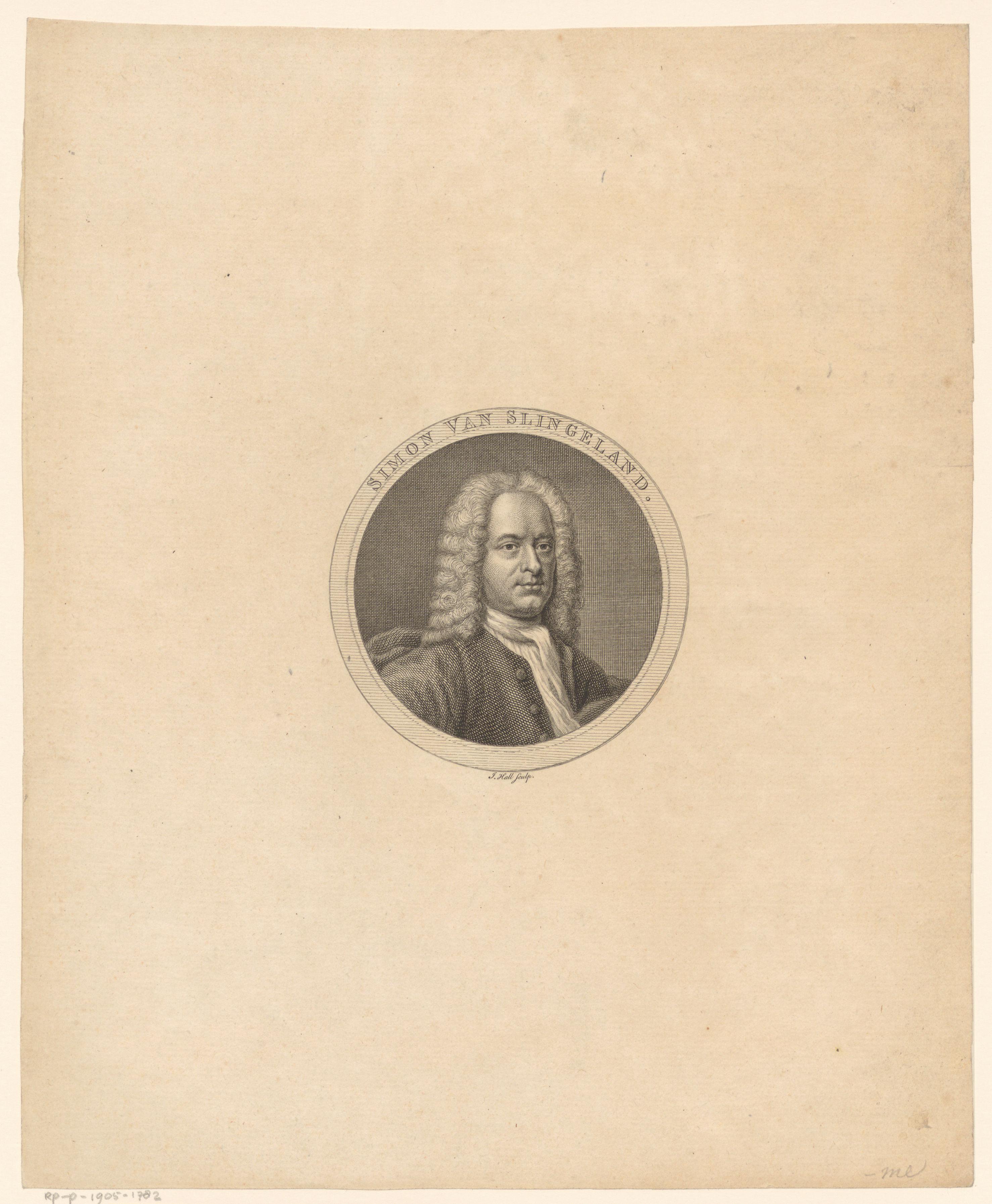 Portret van Simon van Slingelandt