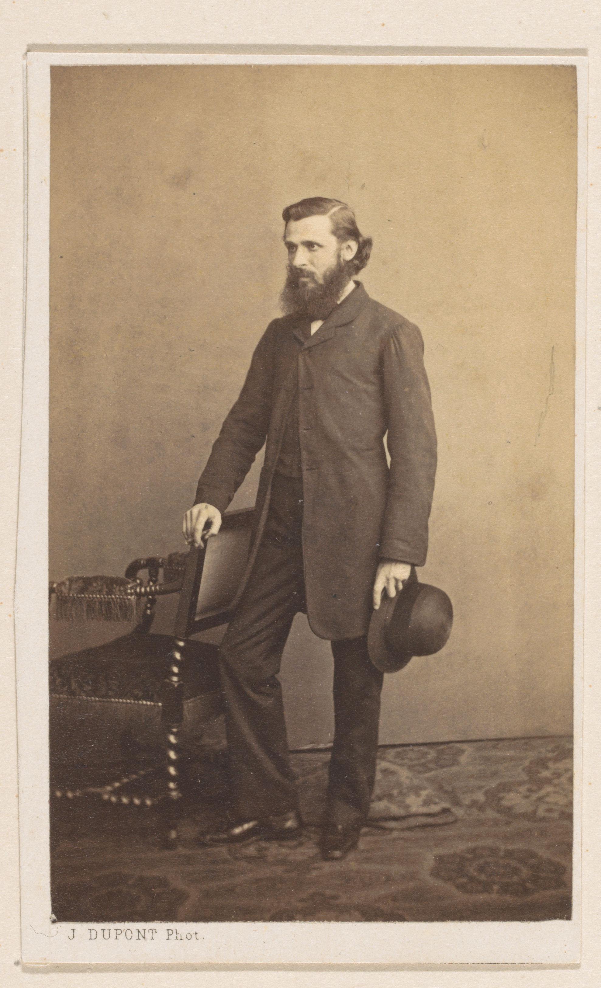 Portret van de schilder Frans Kaspar Huibrecht Vinck, ten voeten uit