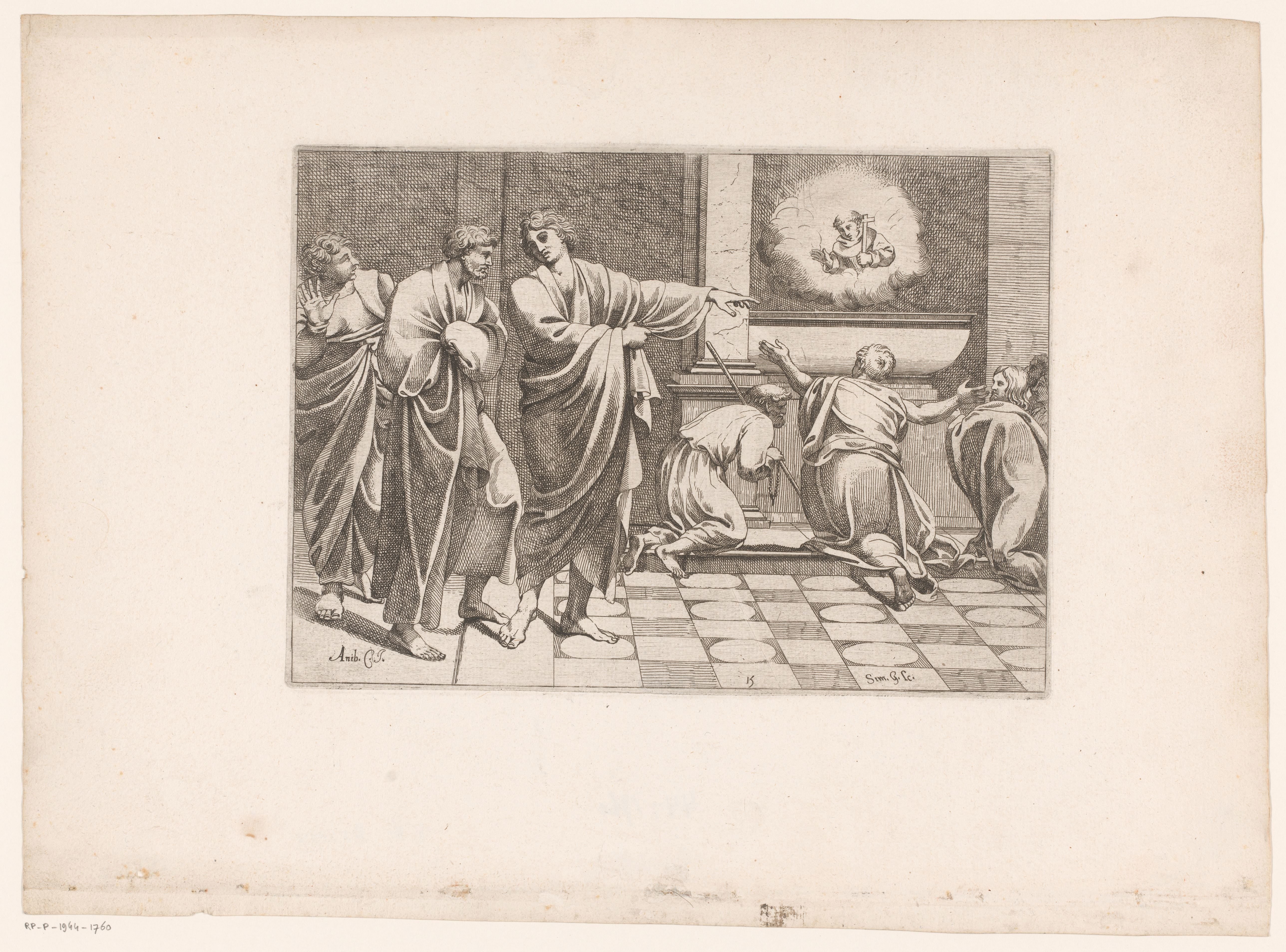 Verschijning van de Heilige Juan Diego bij zijn tombe