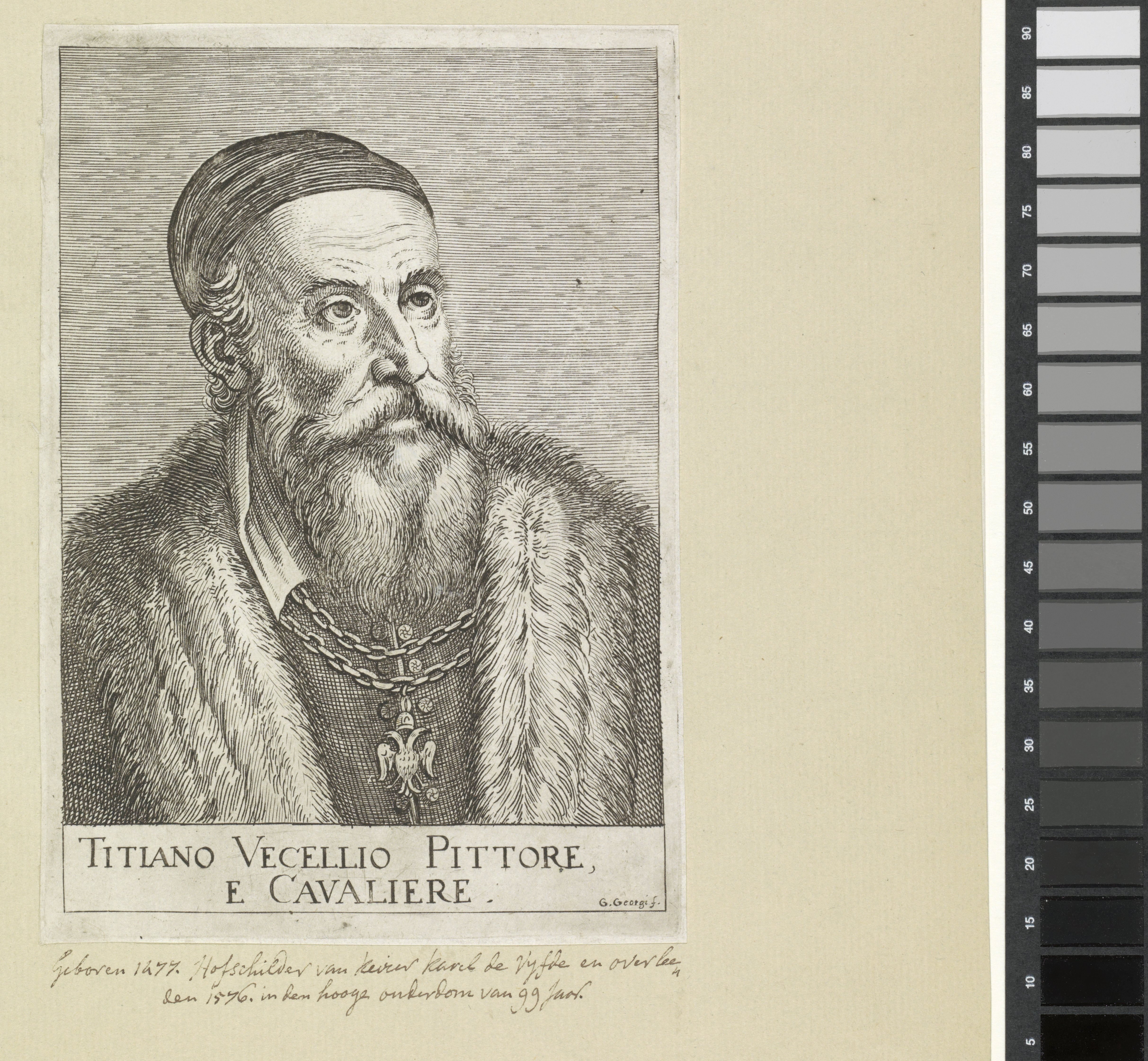 Portret van schilder Titiaan