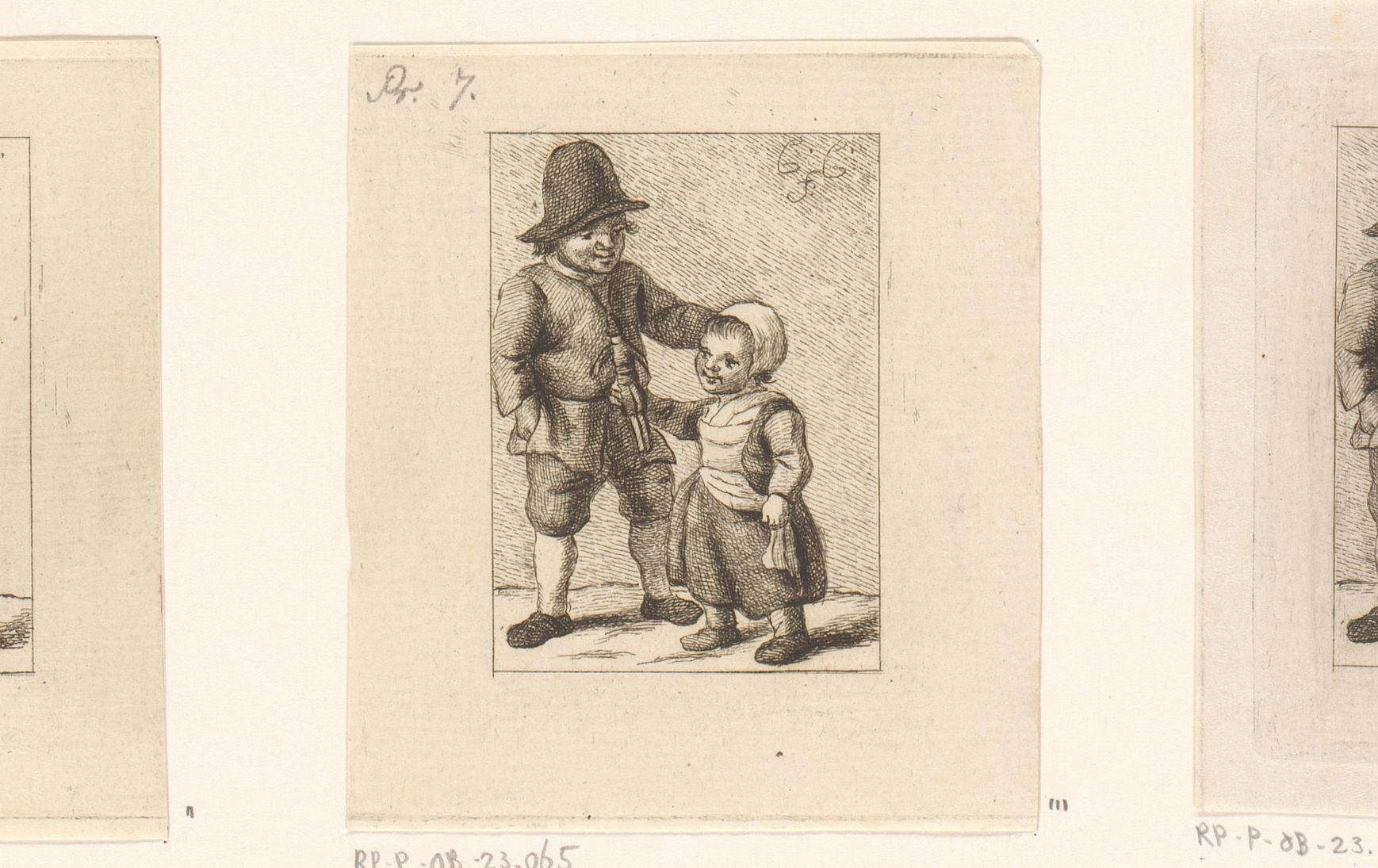 Jongen en meisje met pop