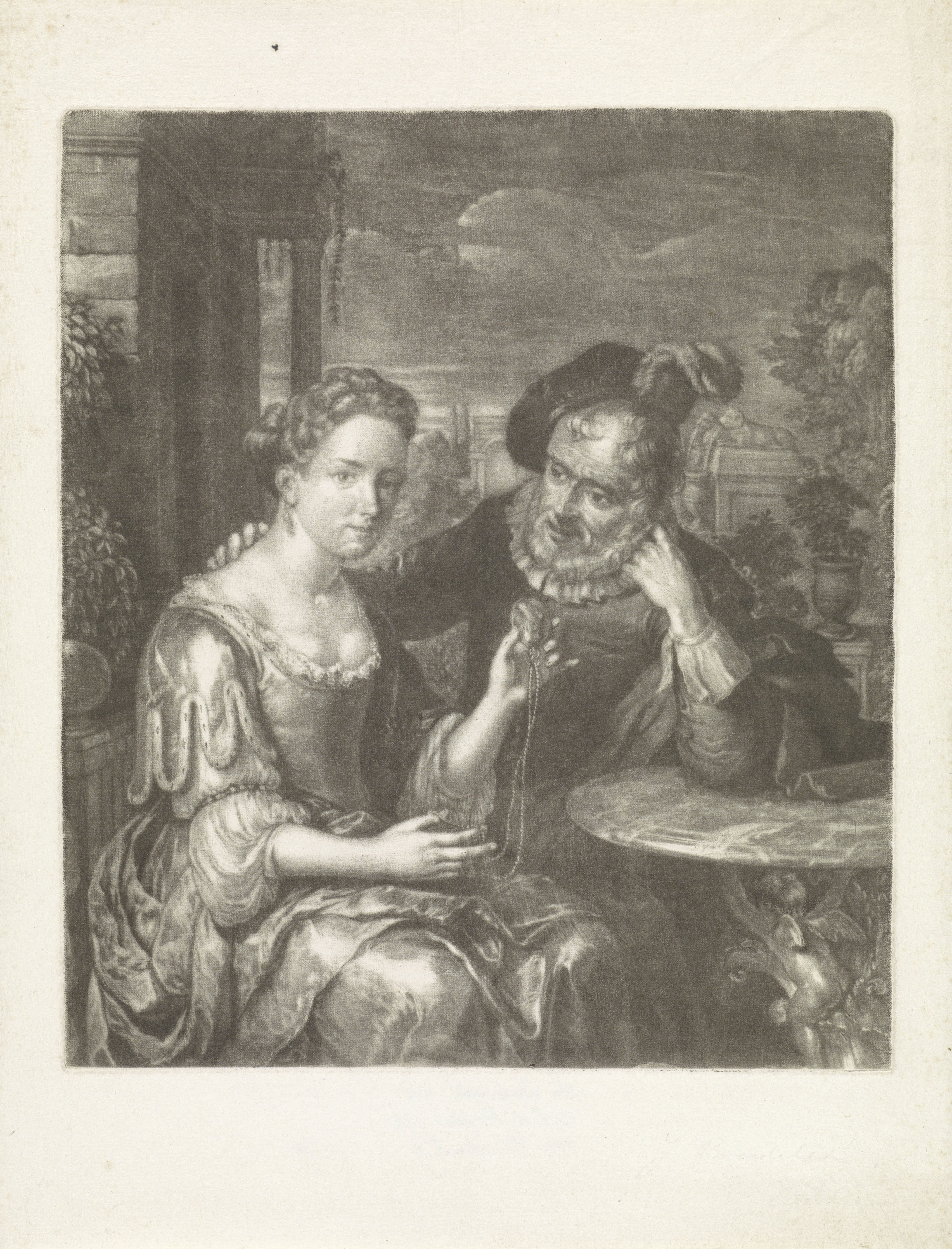 Jonge vrouw en oude man
