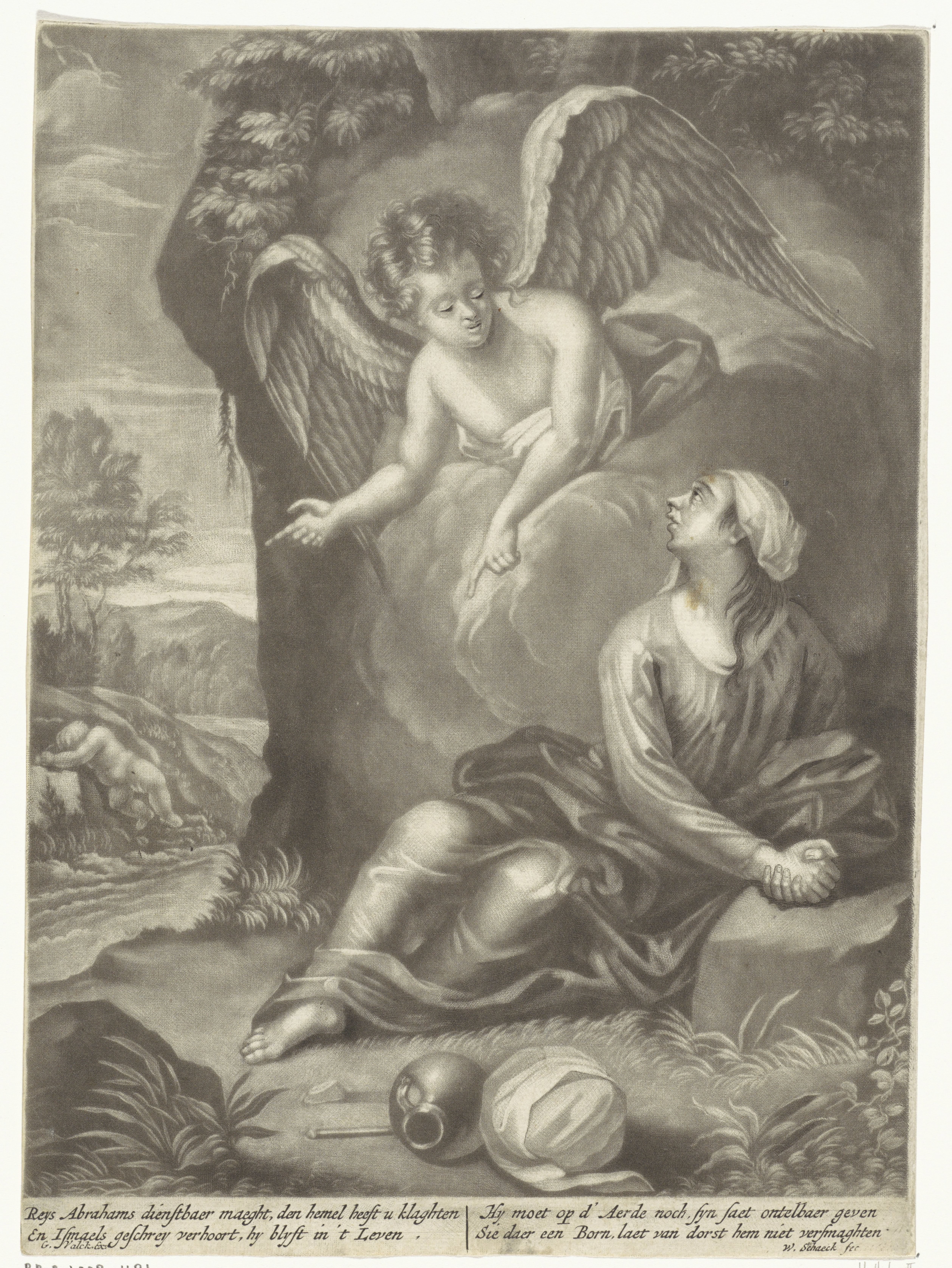 Hagar en Ismaël in de wildernis
