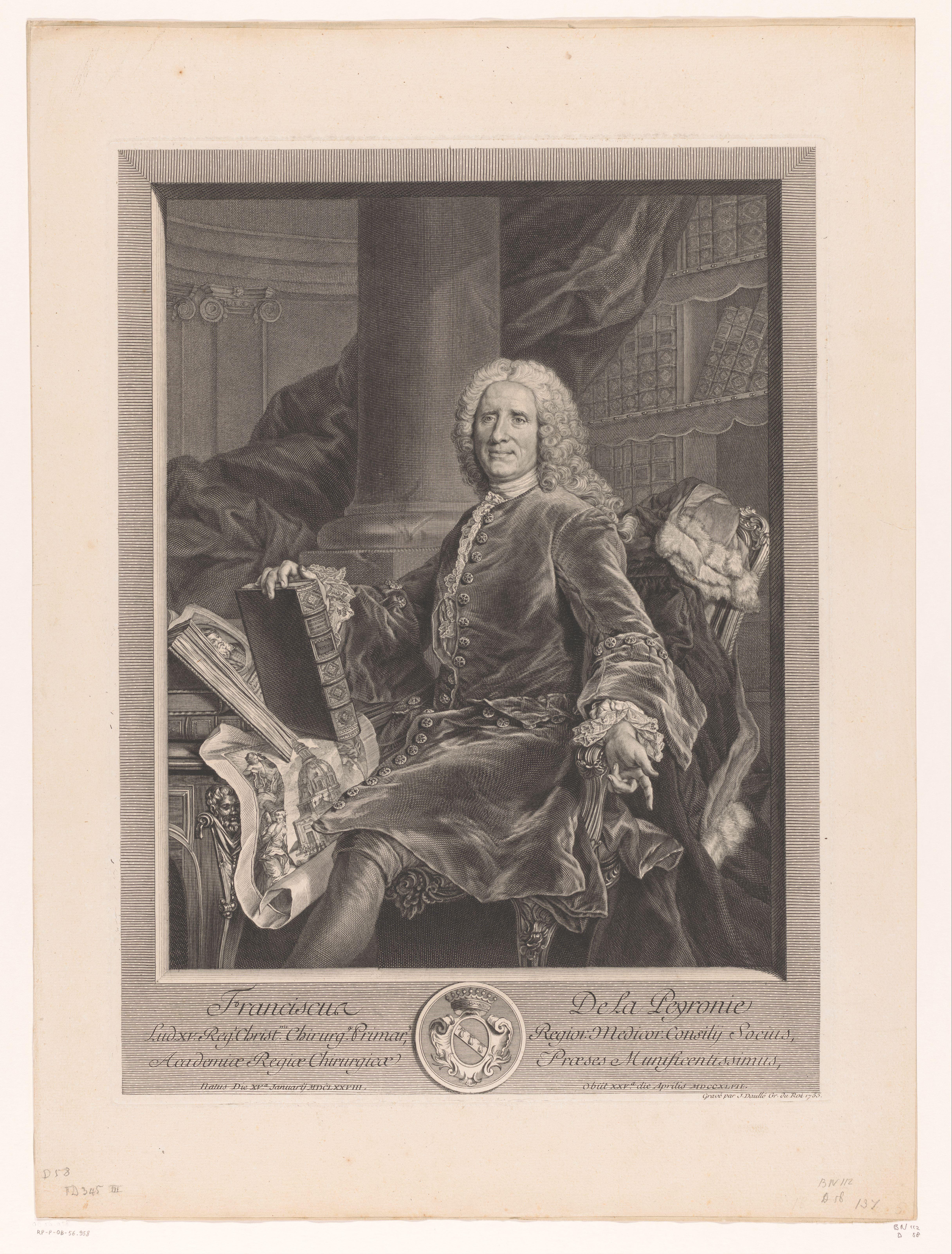 Portret van François Gigot de la Peyronie