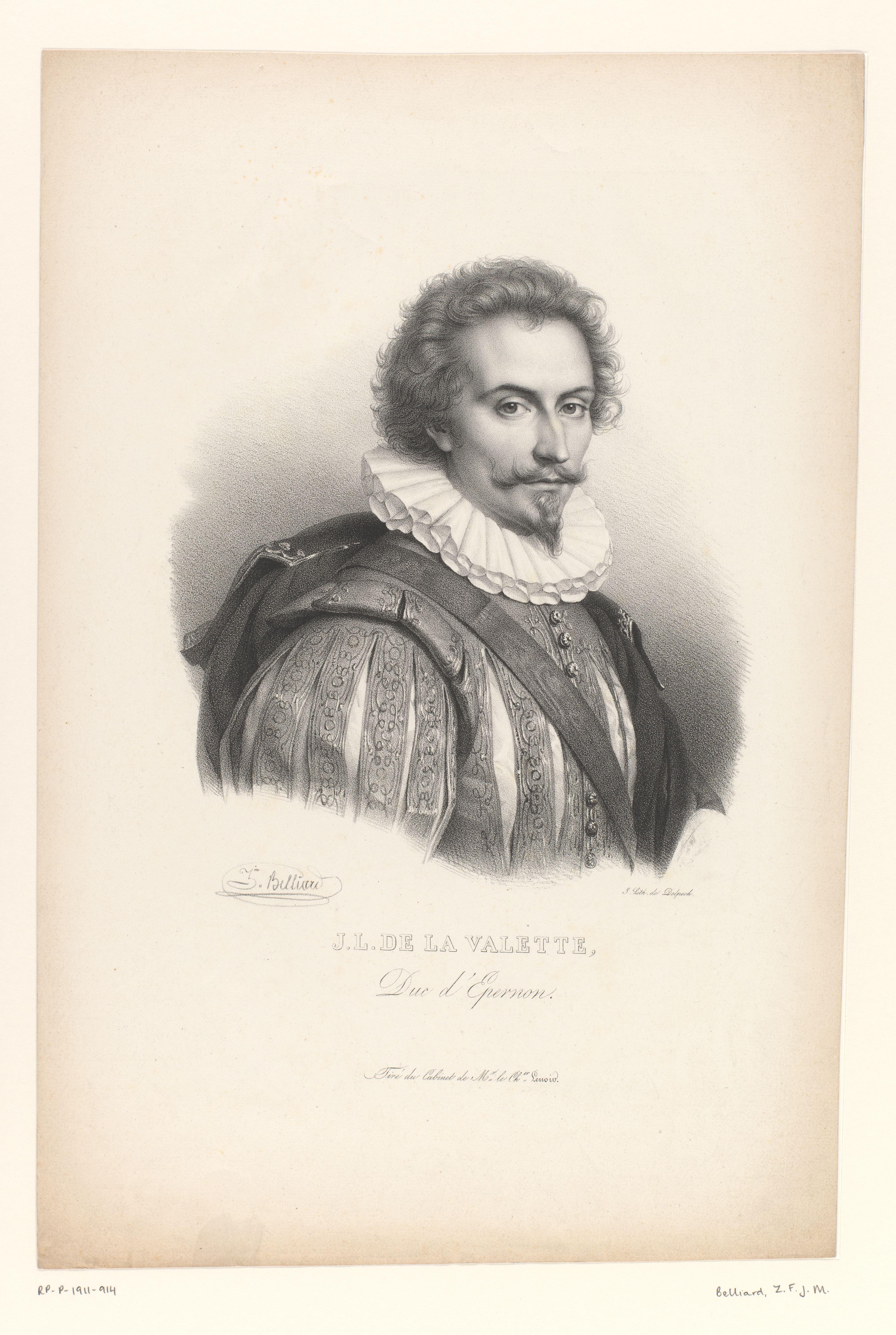 Portret van de edelman Jean-Louis de Nogaret de La Valette