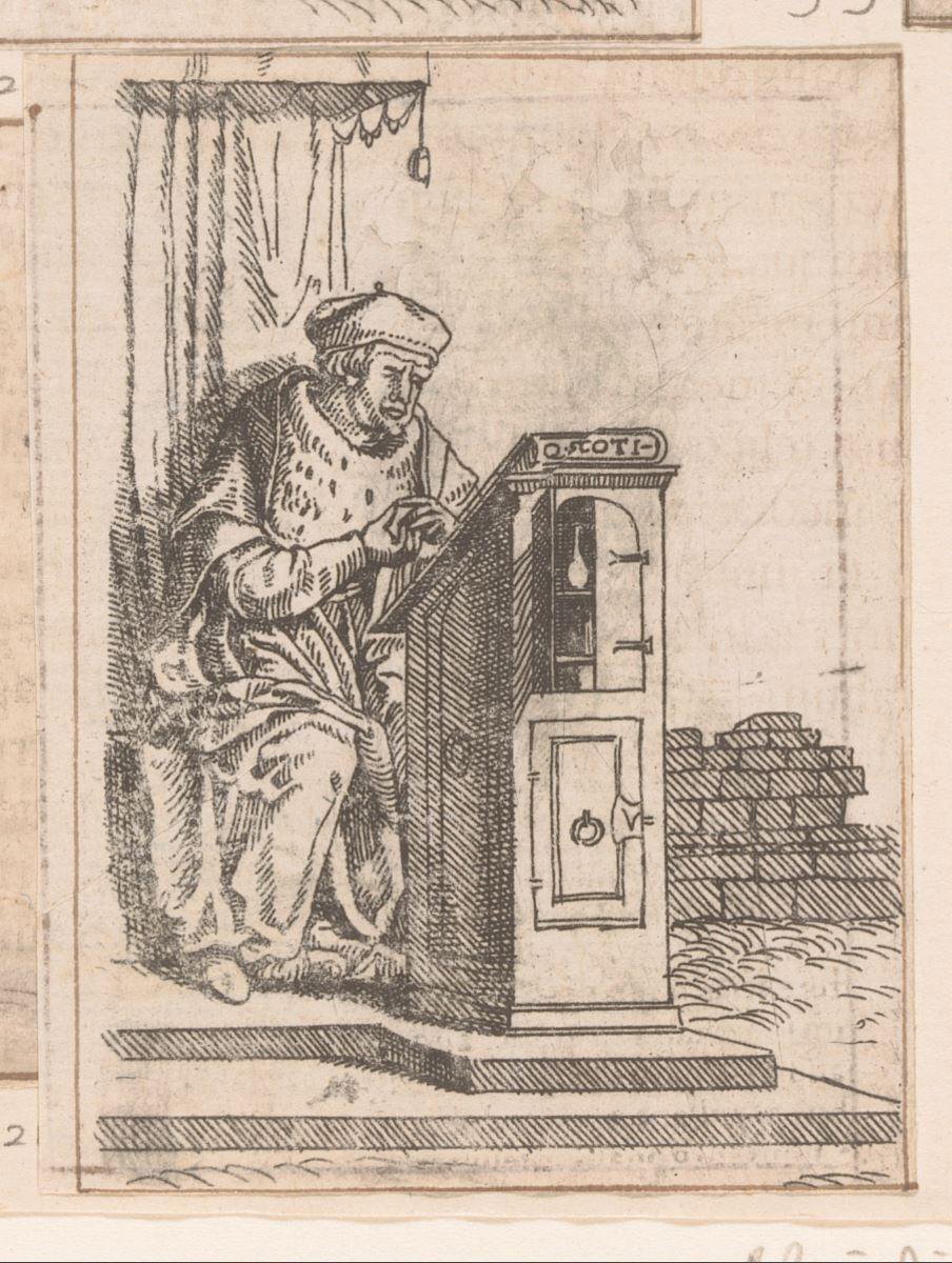 Scholasticus overweegt een redenering