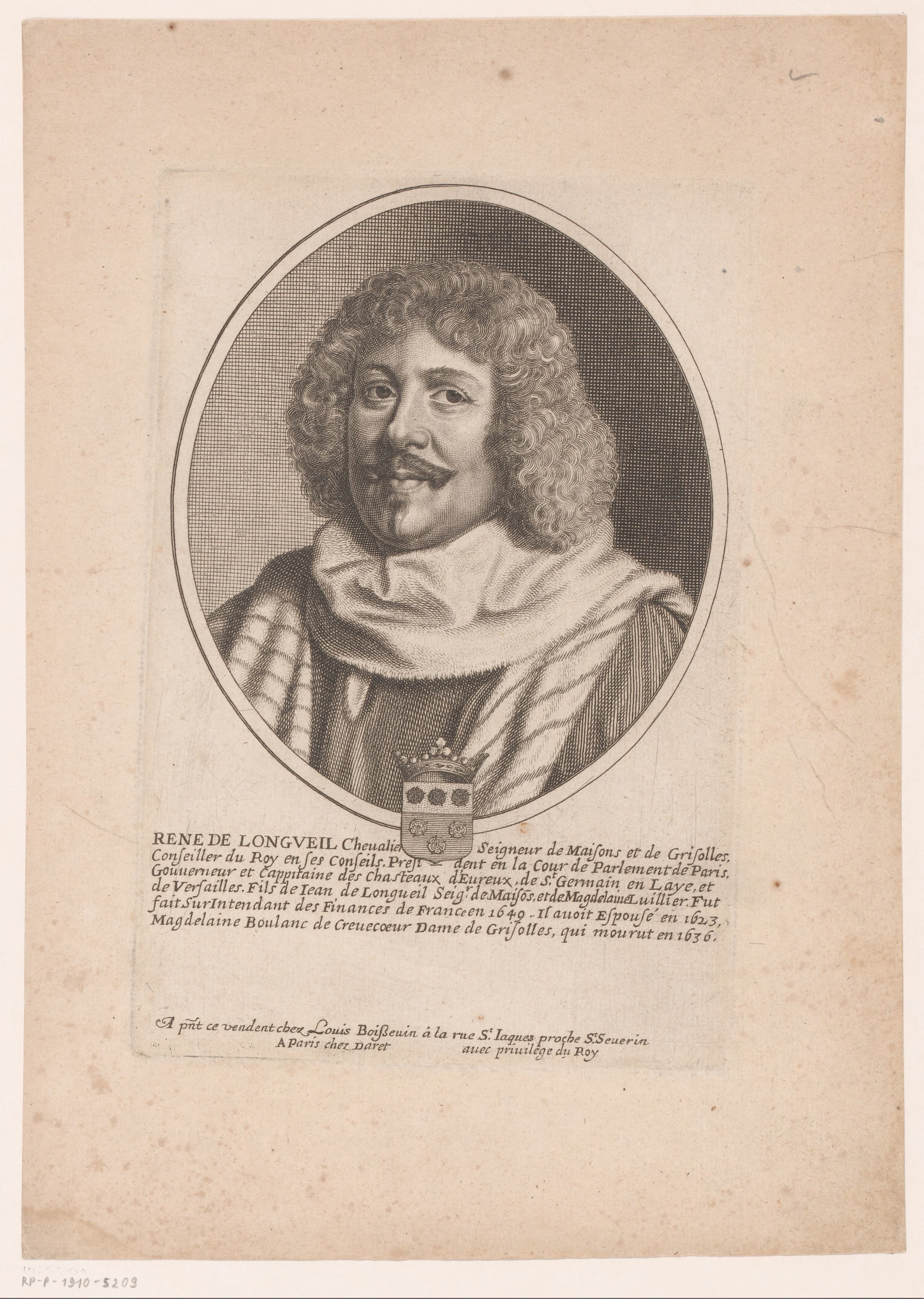 Portret van René de Longueil