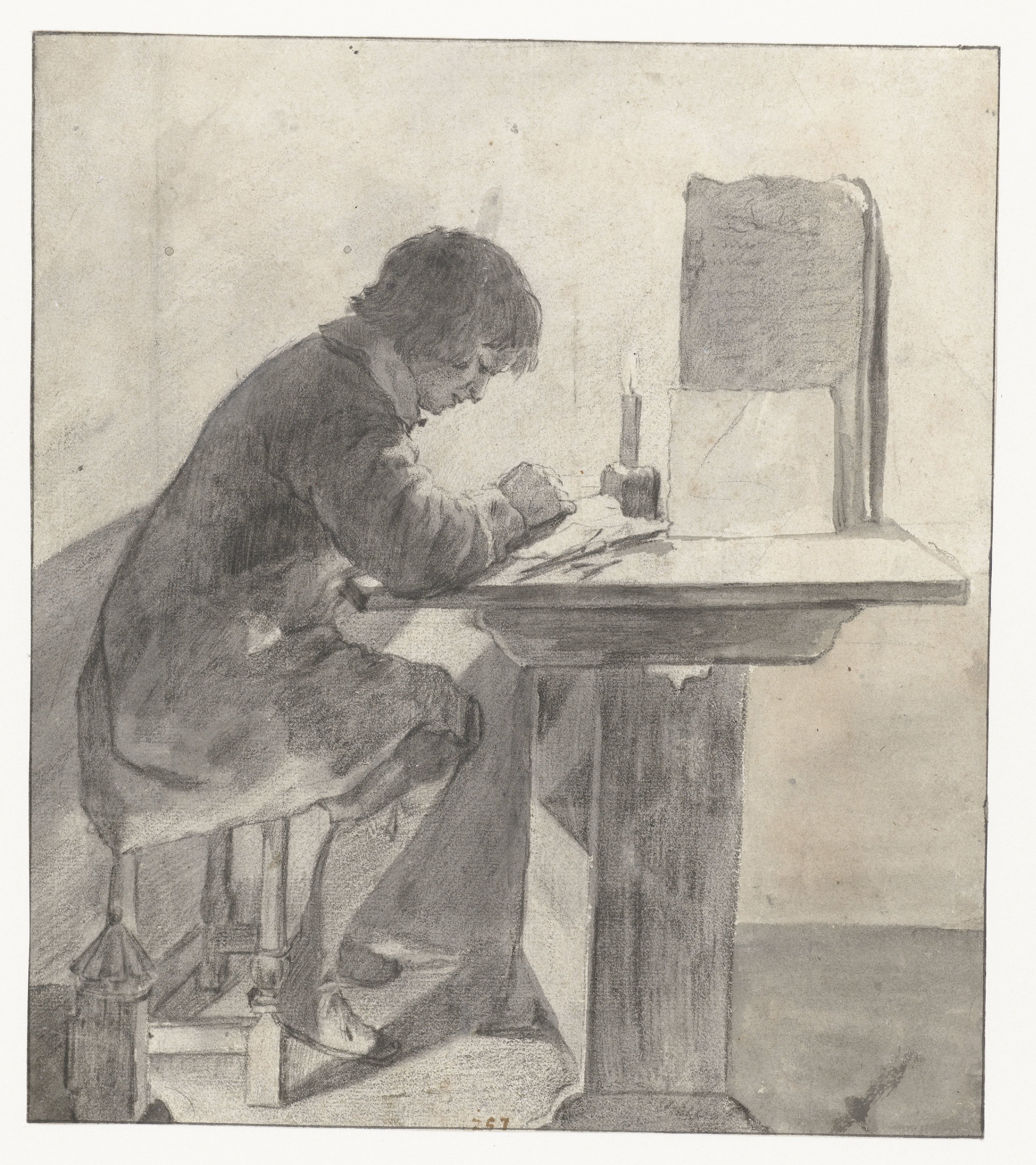 Seated Boy, Drawing