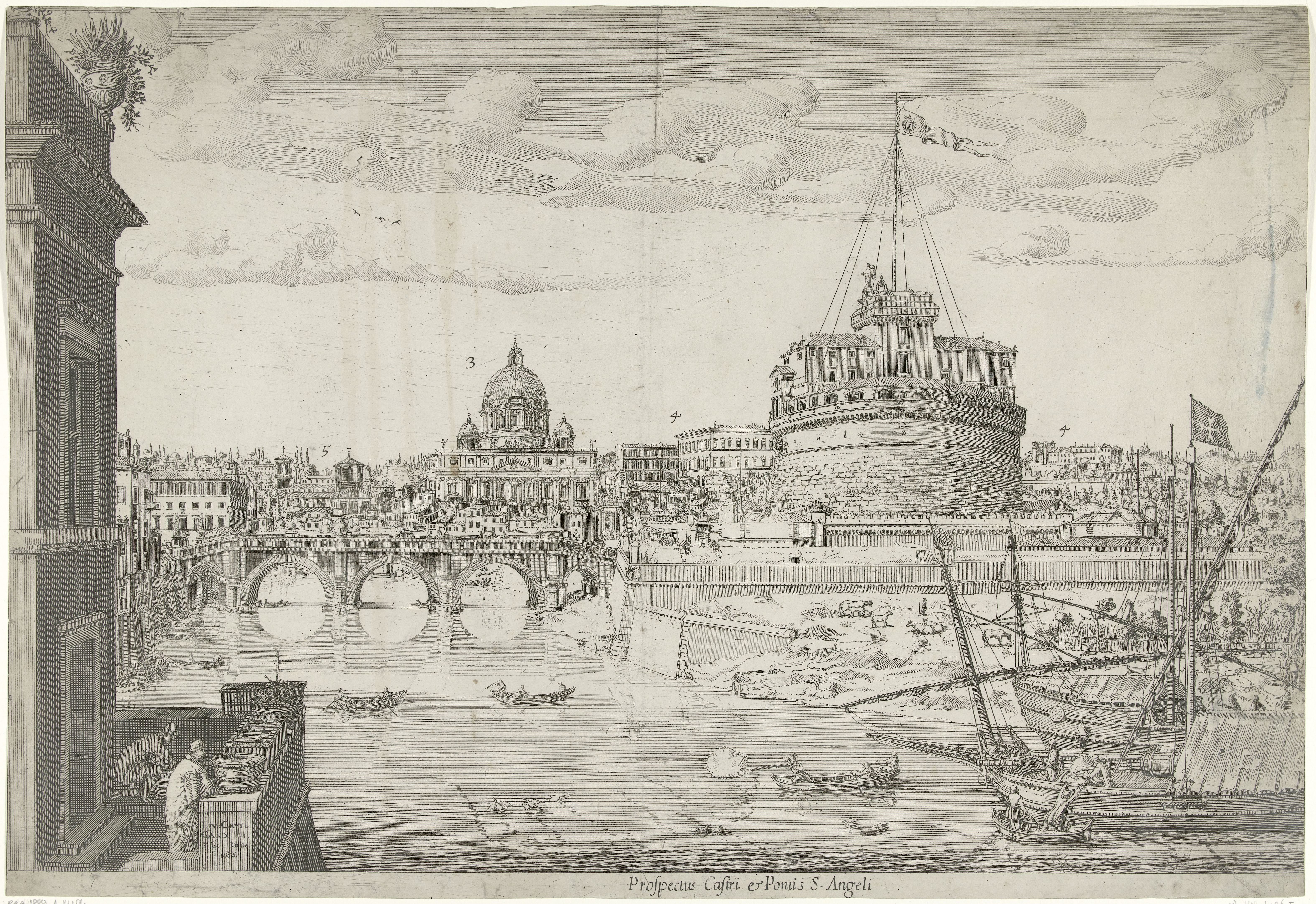 Gezicht op Rome
