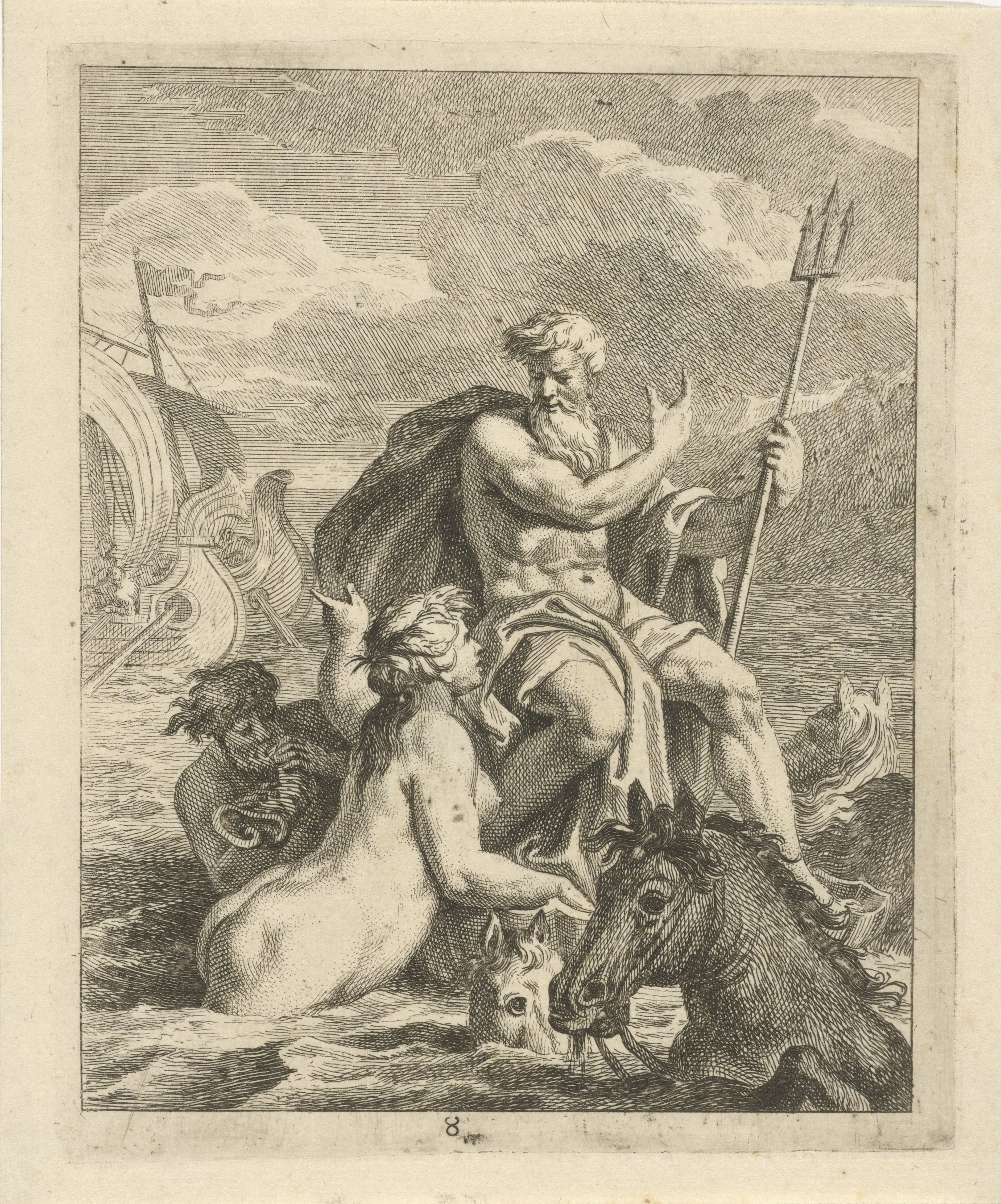 Zeelandschap met Thetis en Neptunus