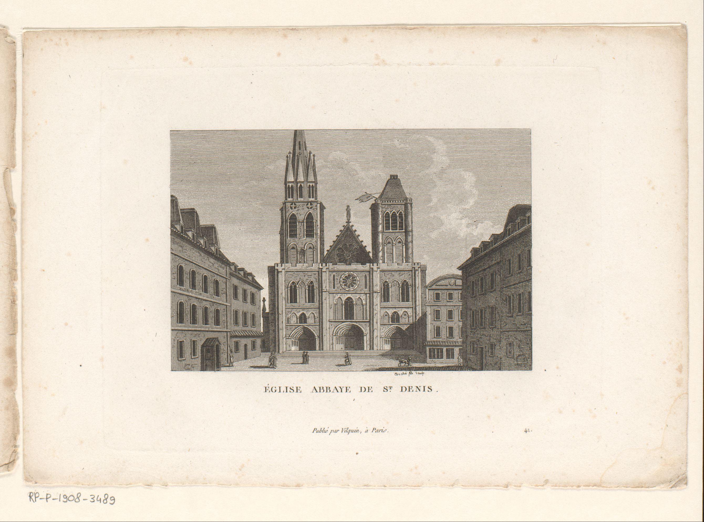 Gezicht op de Kathedraal van Saint-Denis