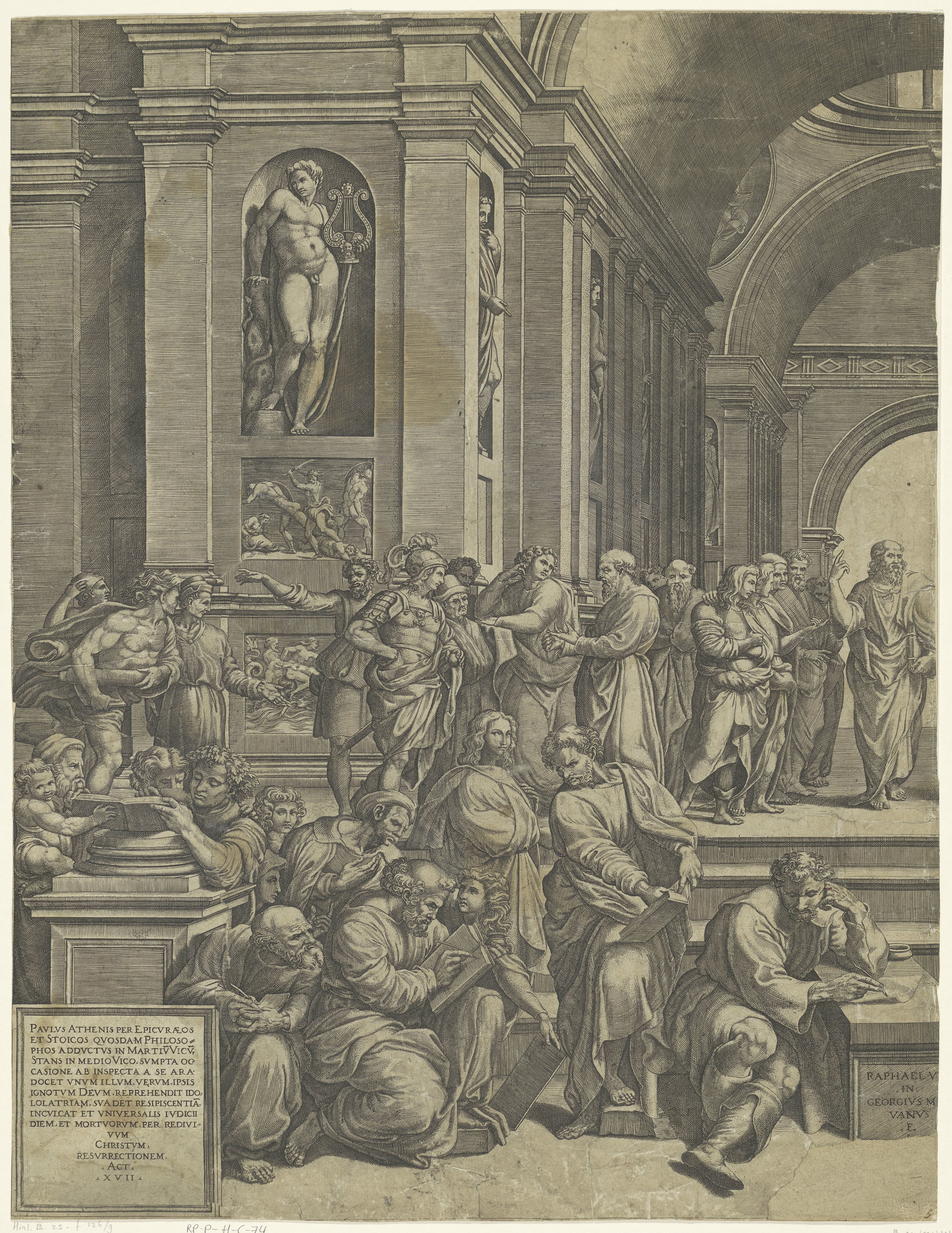 De School van Athene (linker deel)