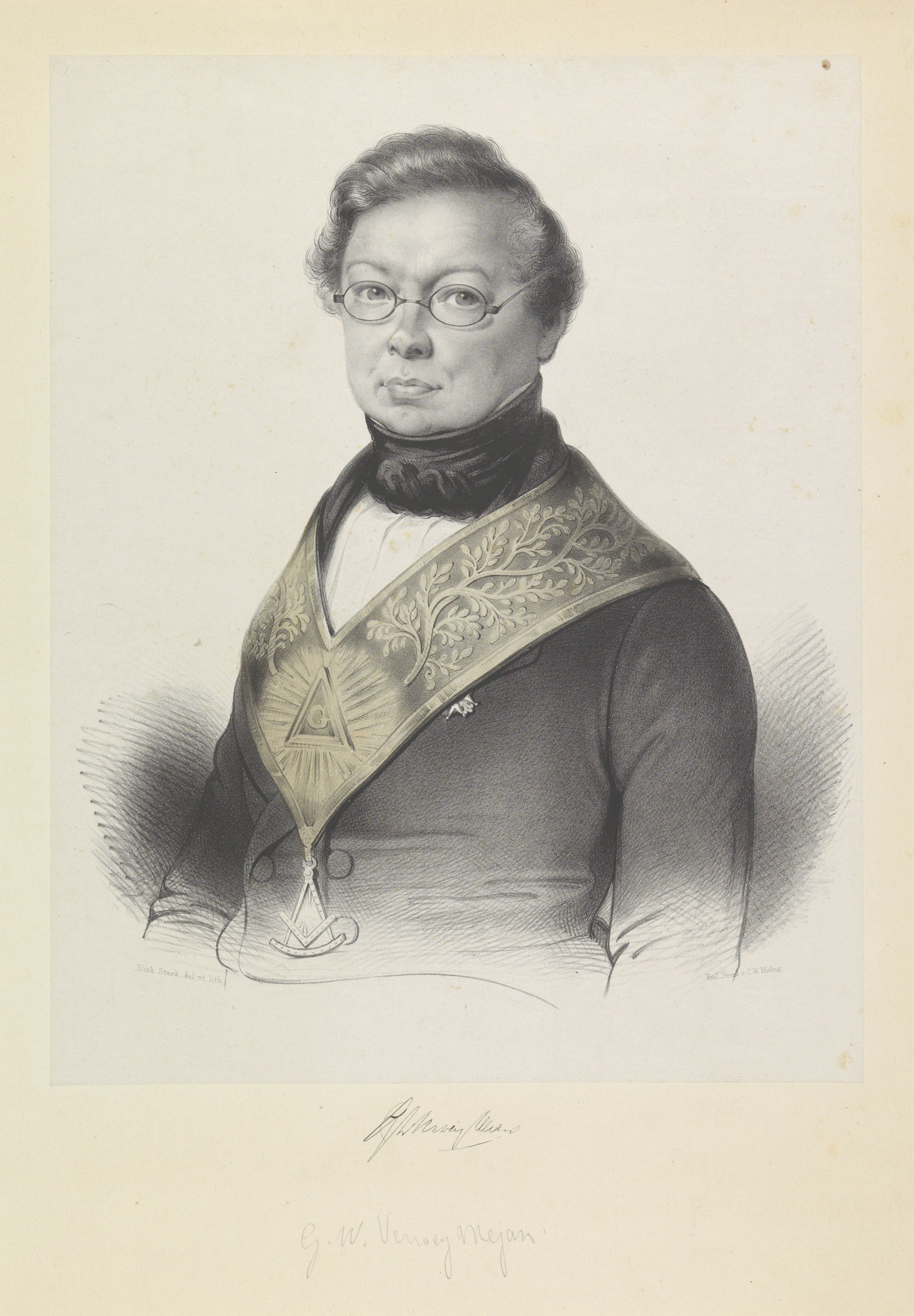 Portret van Gerardus Wouter Verweij Mejan