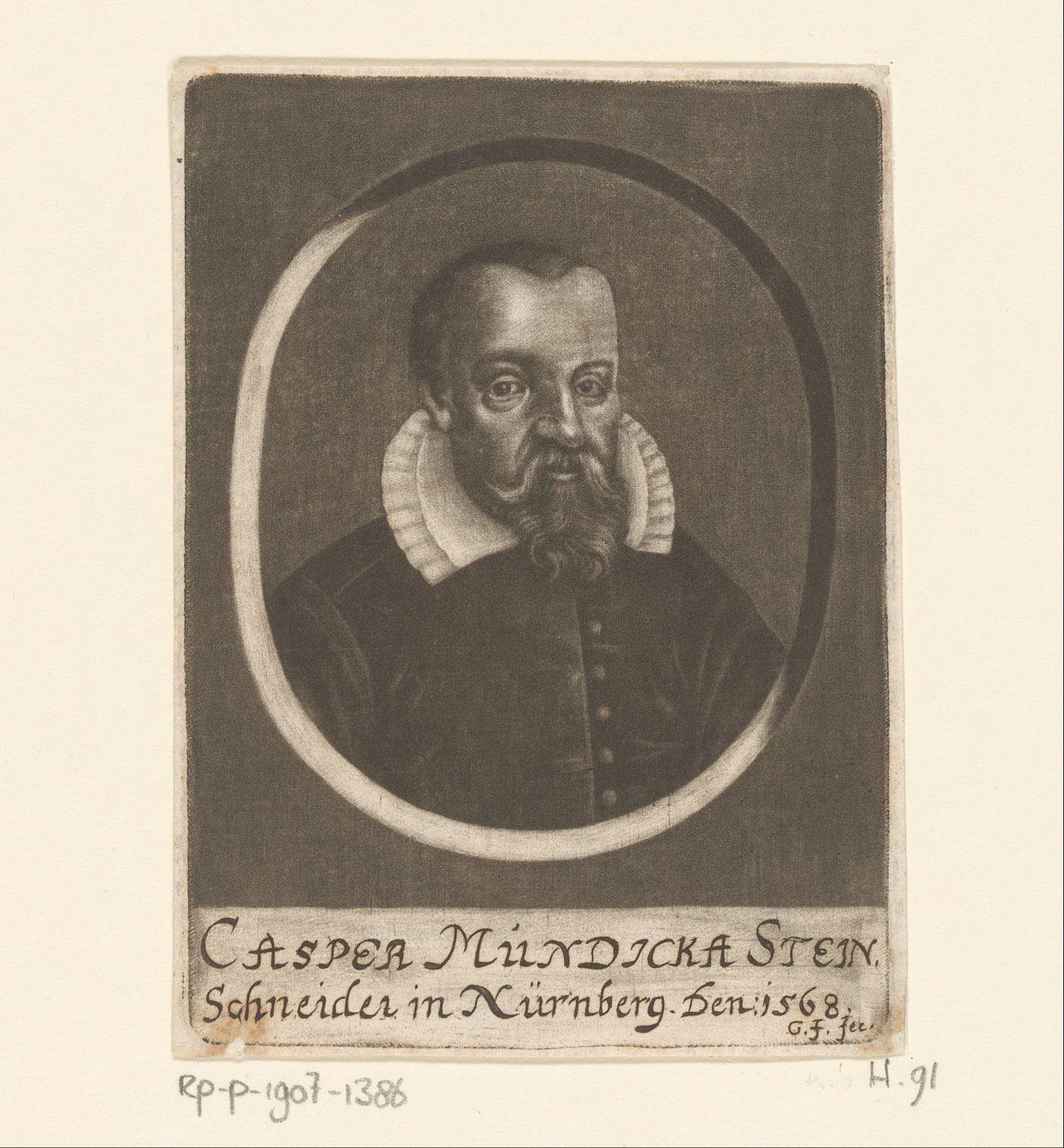 Portret van Kaspar Mundika