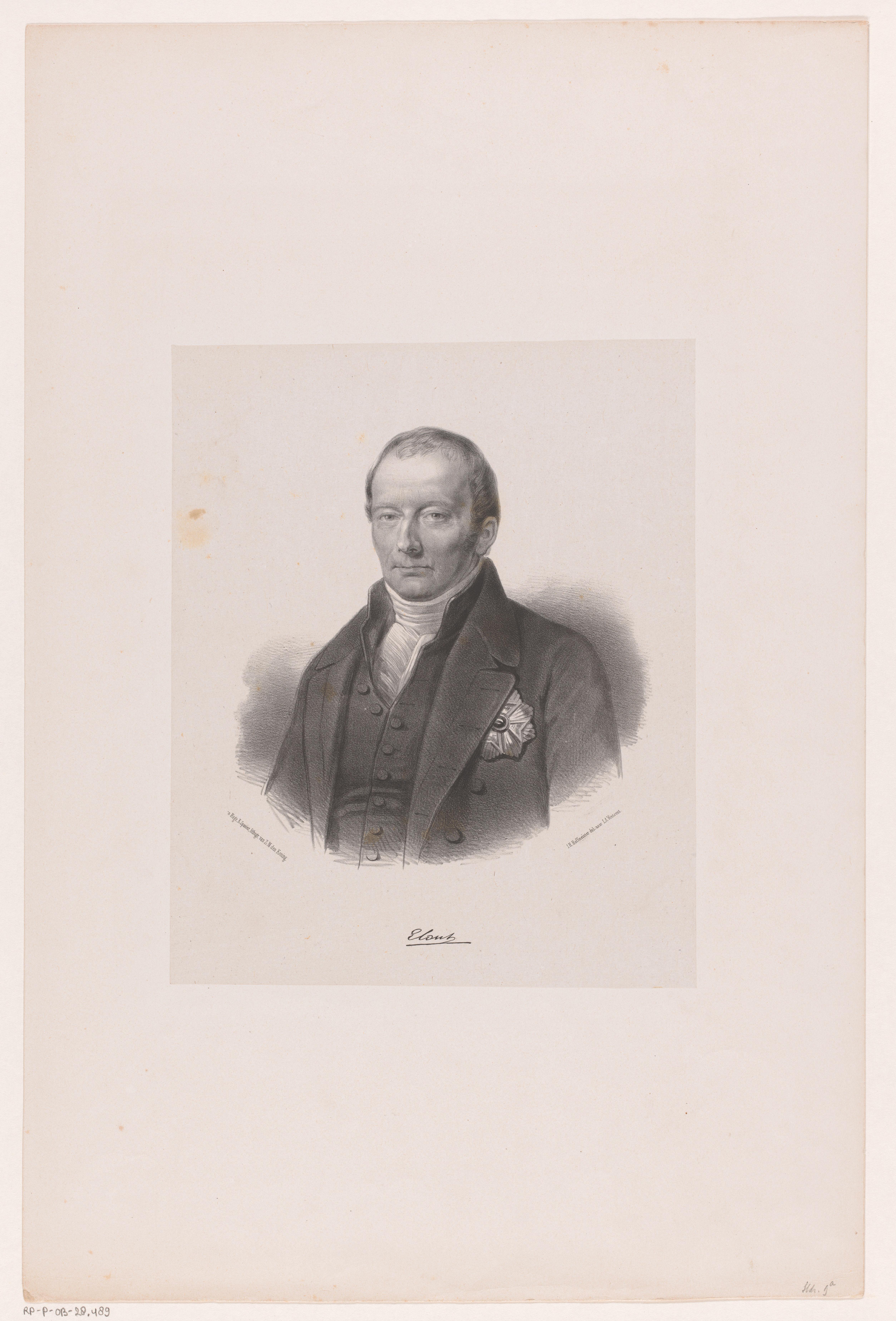 Portret van Cornelis Theodorus Elout